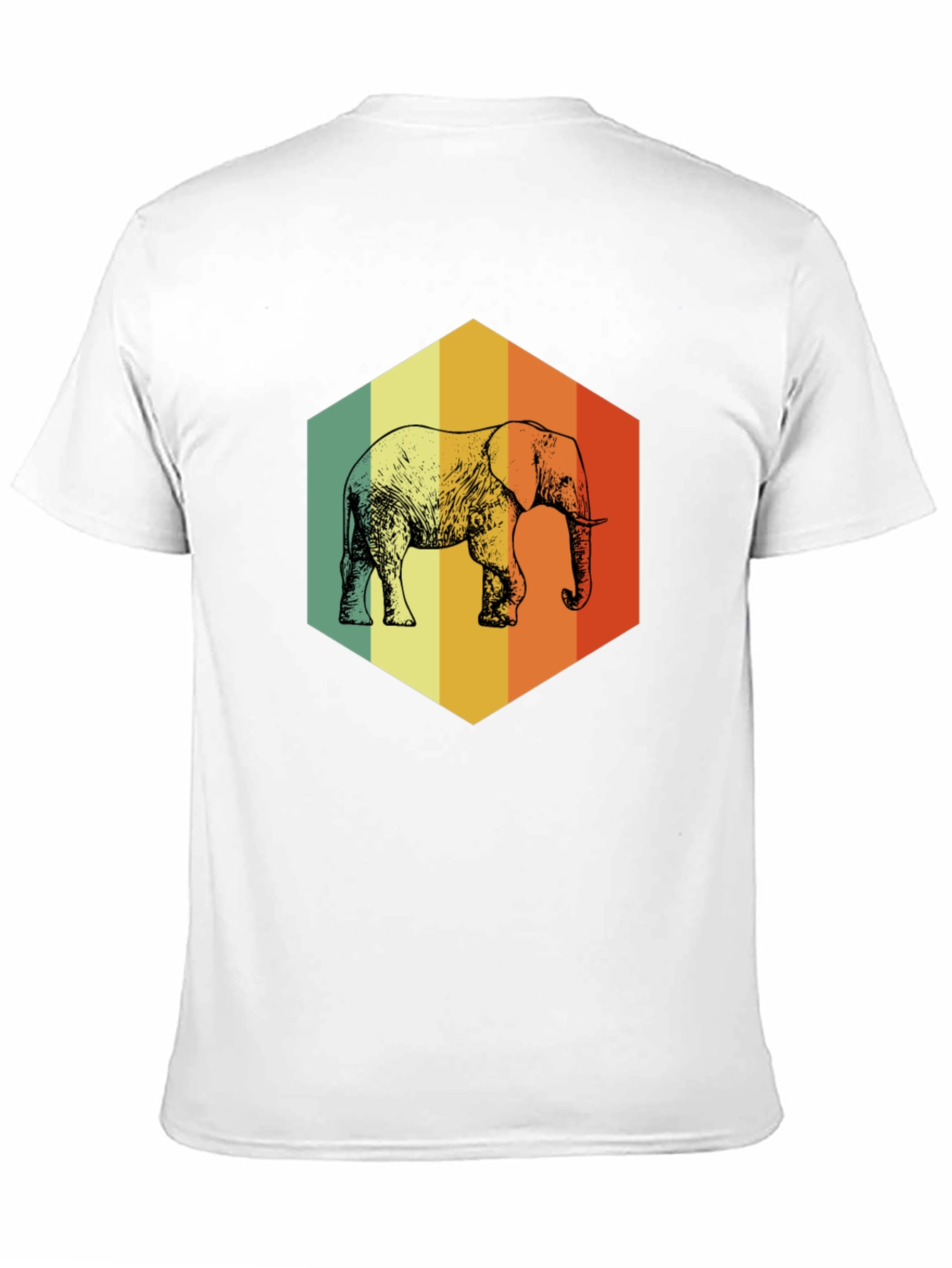 Retro Elephant Graphic T-Shirt - Men's - 11