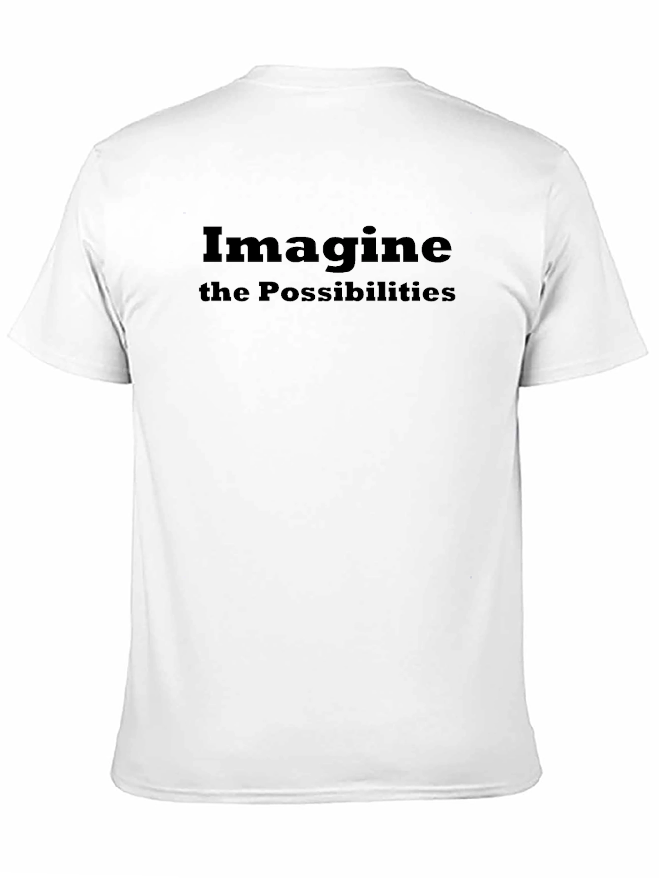 Black Imagine the Possibilities Black T-Shirt view 11
