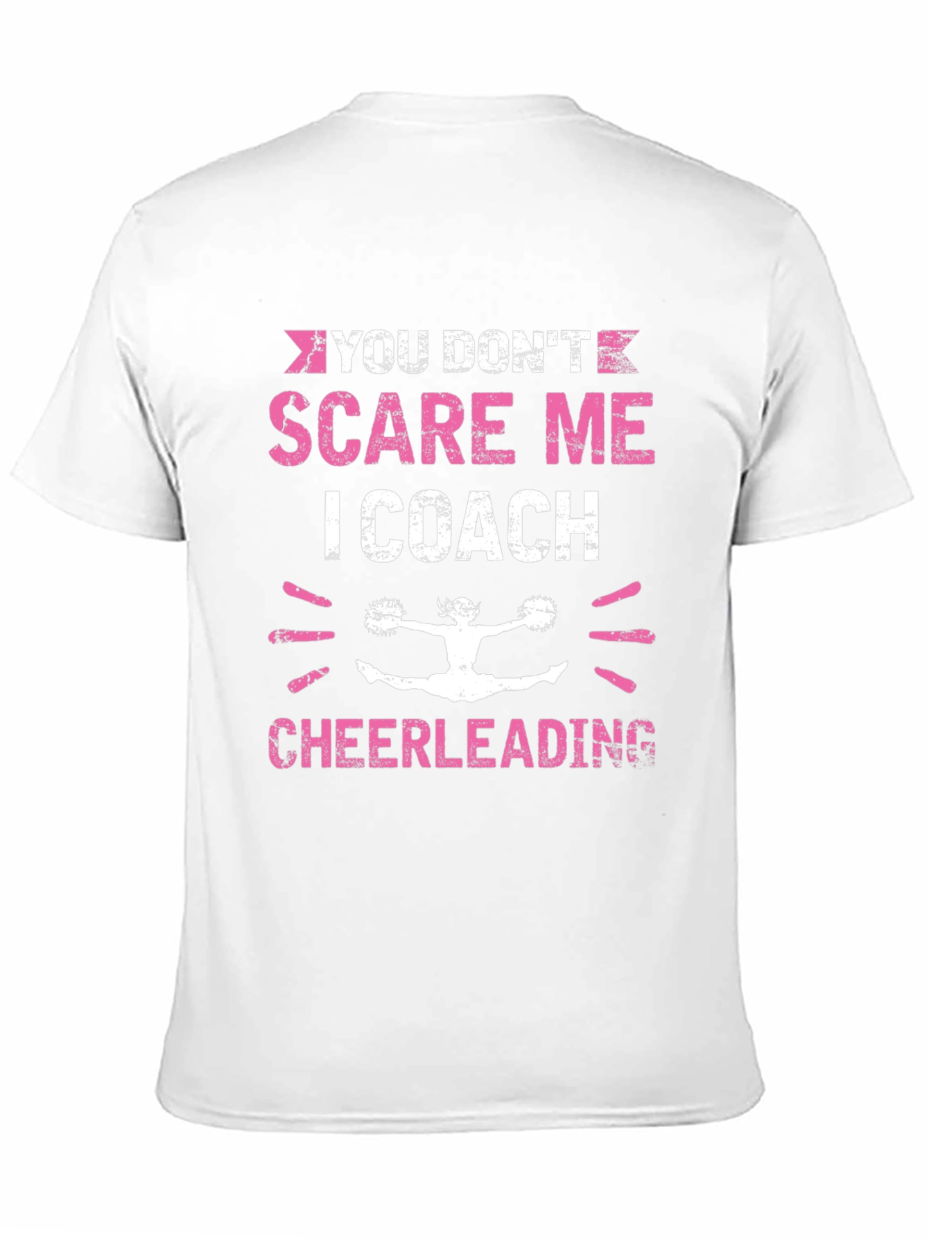 Black Cheerleading Coach Graphic Tee - Black Cotton T-Shirt view 11