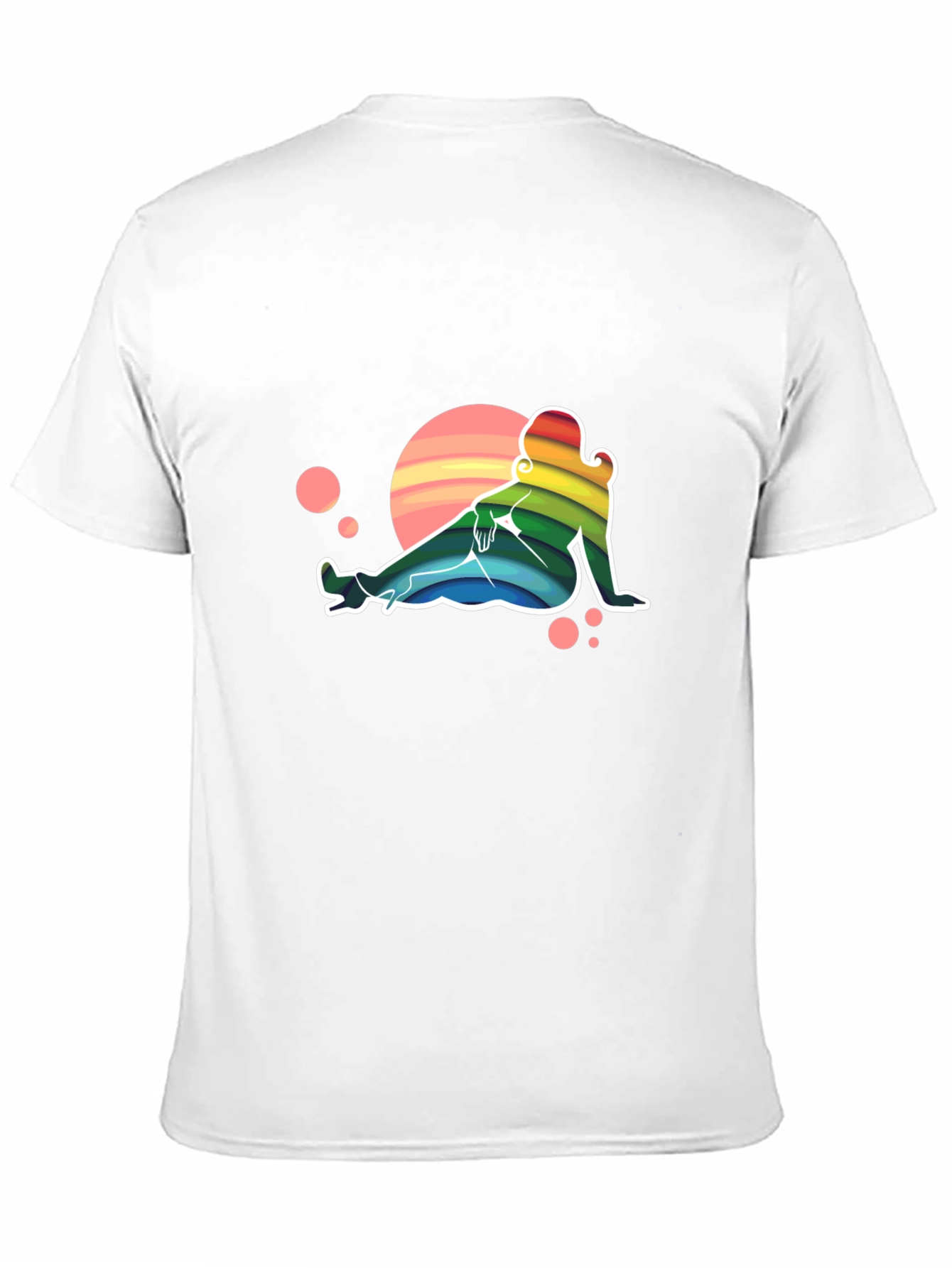 Black Rainbow Silhouette Graphic Tee view 11
