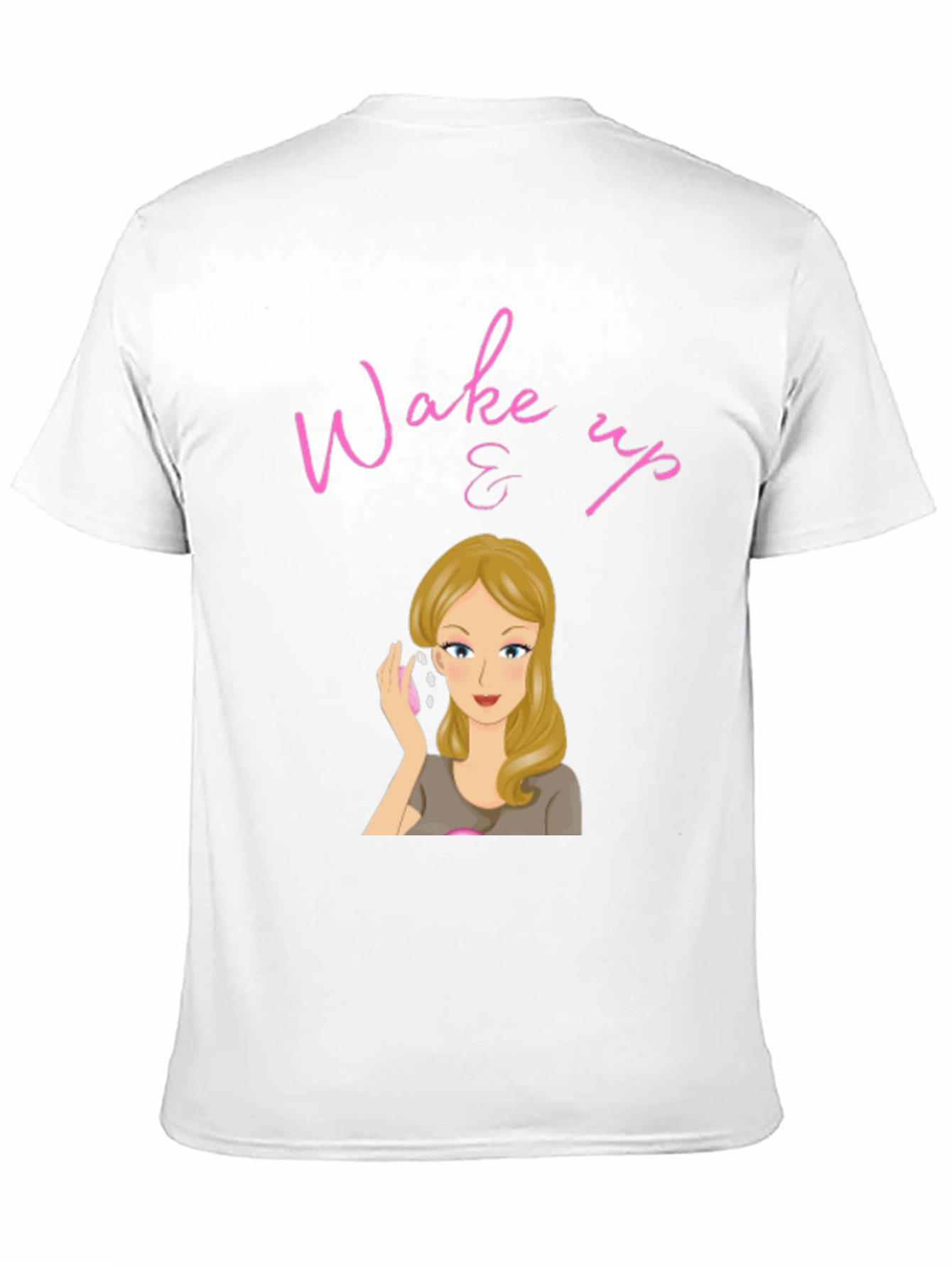 Black Wake Up & Makeup Black T-Shirt view 11
