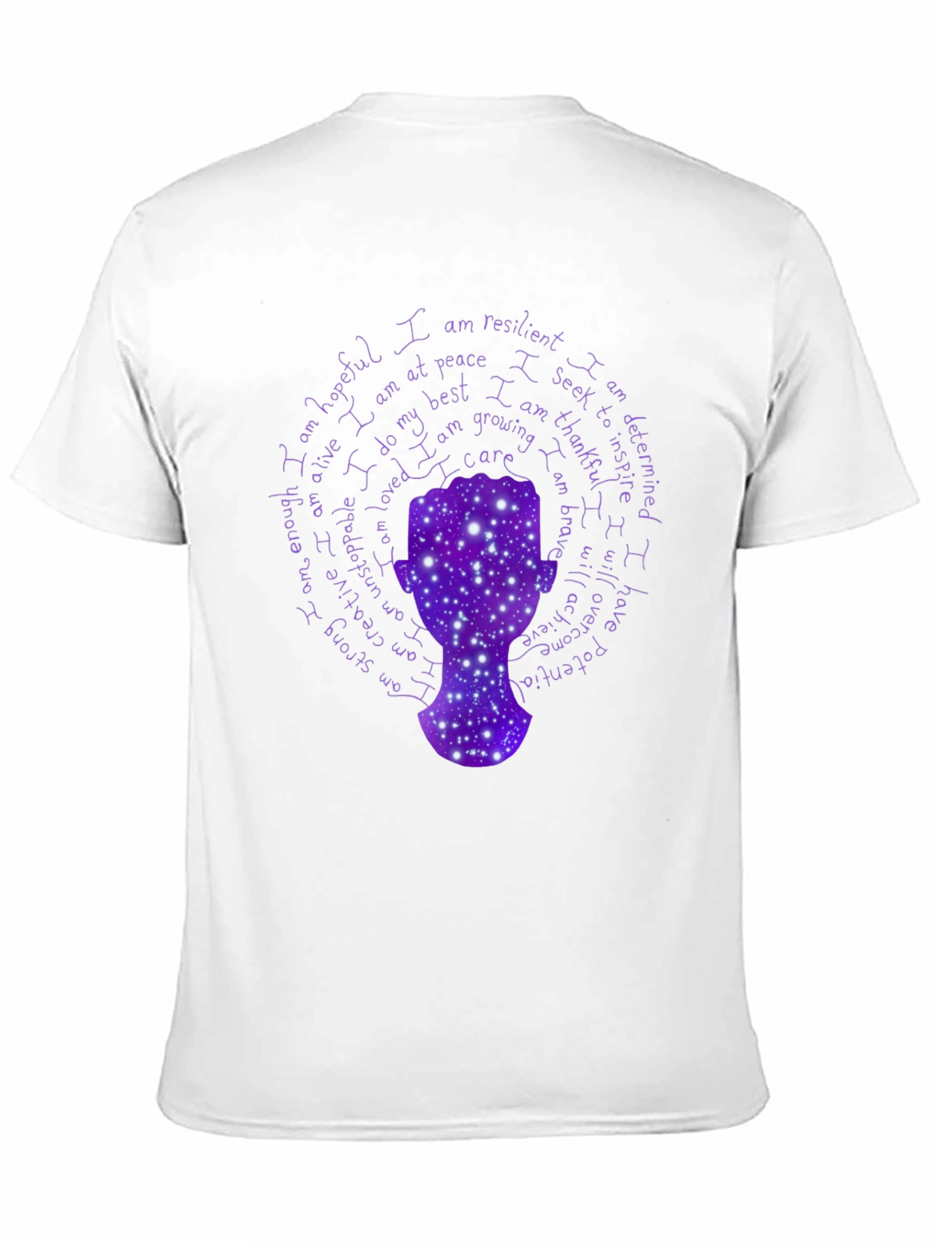 Black Affirmation T-Shirt - Inspirational Self-Love Tee view 11