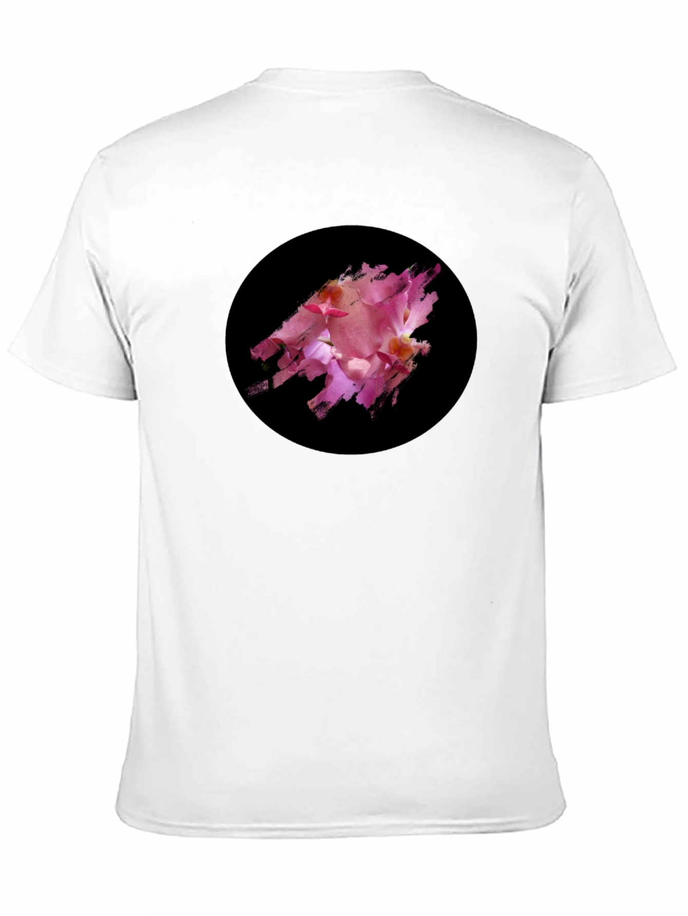 Black Black Tee with Floral Graphic Print view 11