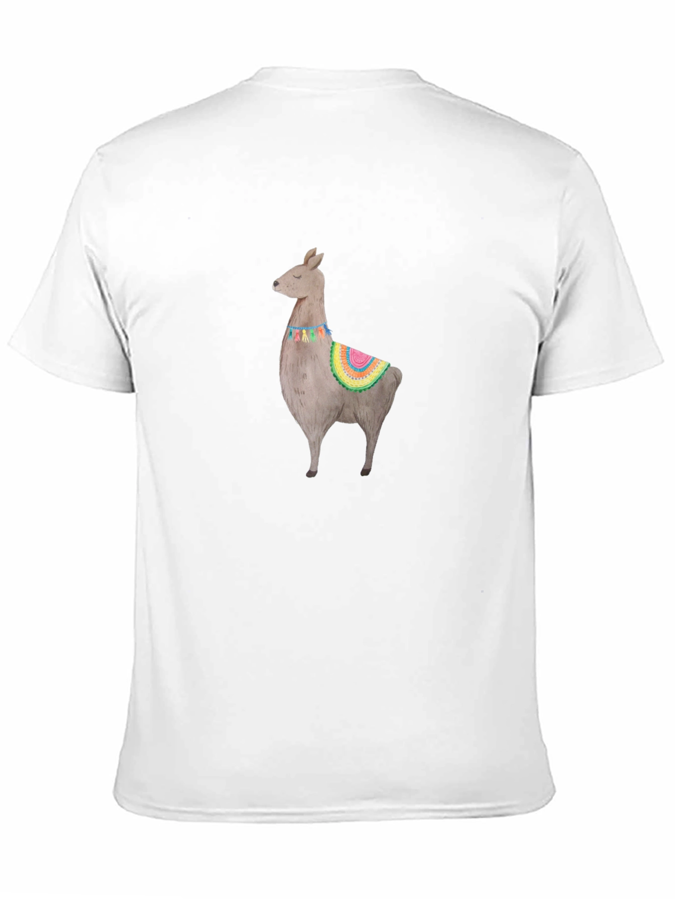 Black Llama Graphic Black T-Shirt view 11
