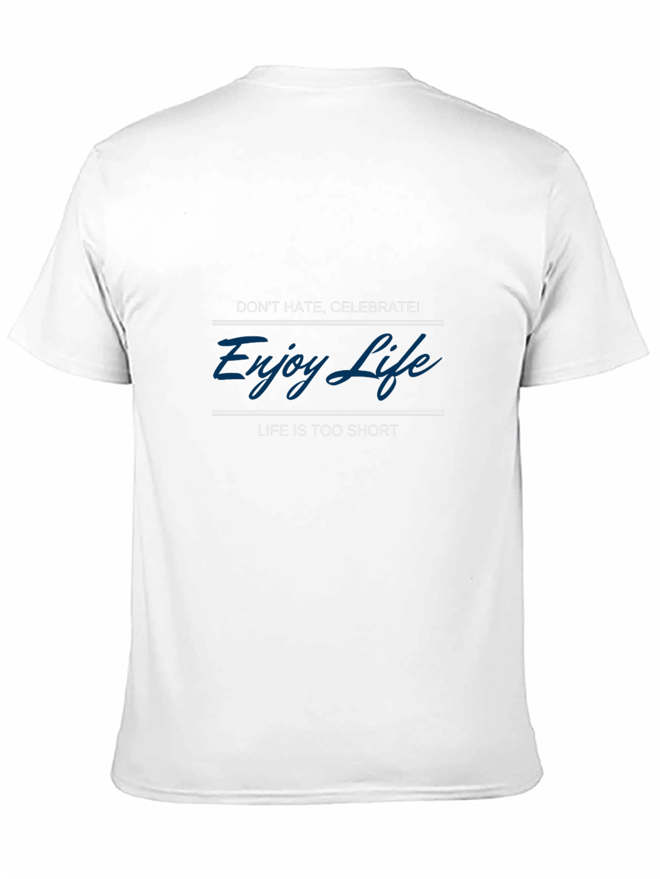 Black Enjoy Life Graphic T-Shirt - Short Sleeve Crew Neck view 11