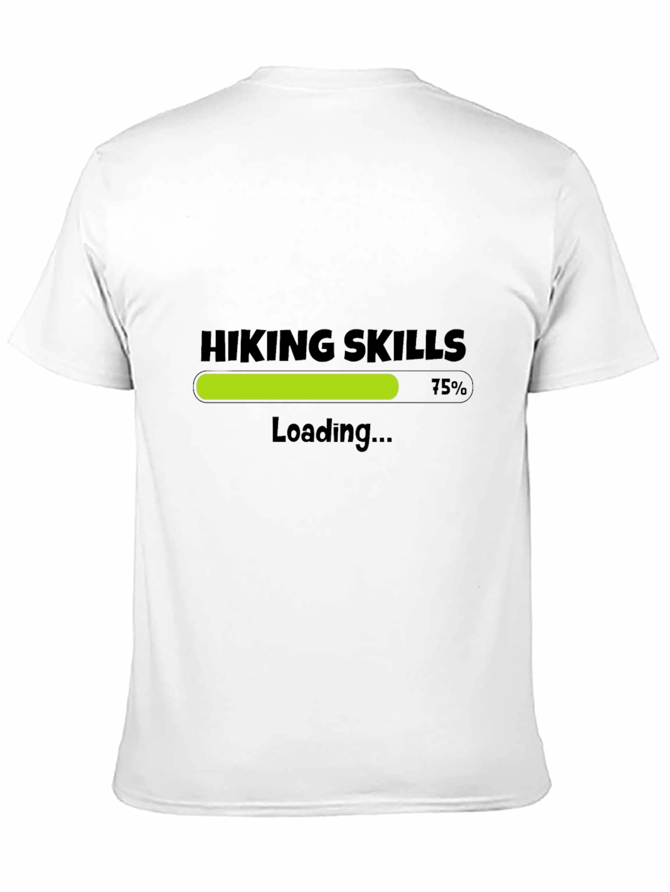 Black Hiking Skills Loading T-Shirt - Black view 11