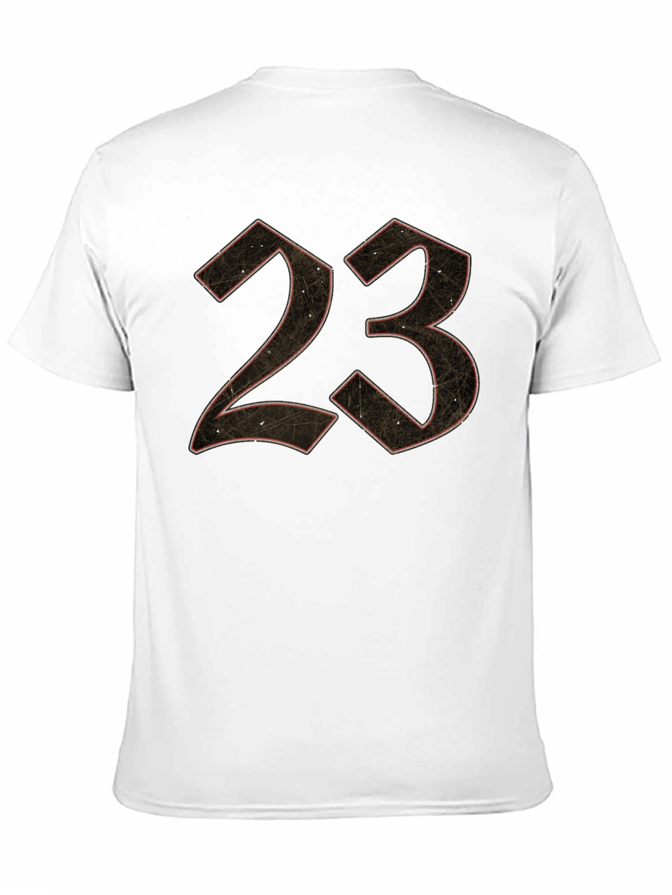 Black 23 Graphic Print Men's Black T-Shirt view 11