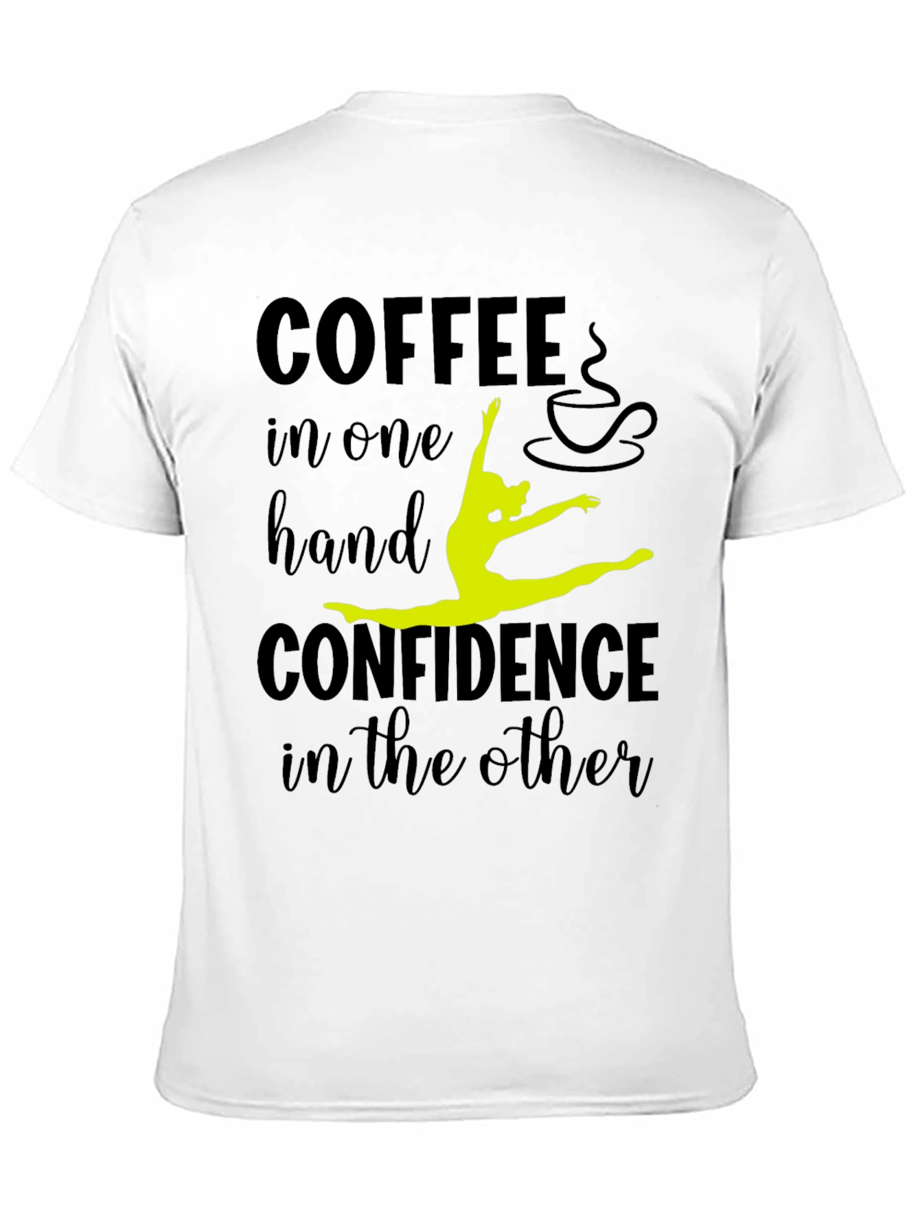 Black Coffee & Confidence Graphic Tee - Black view 11