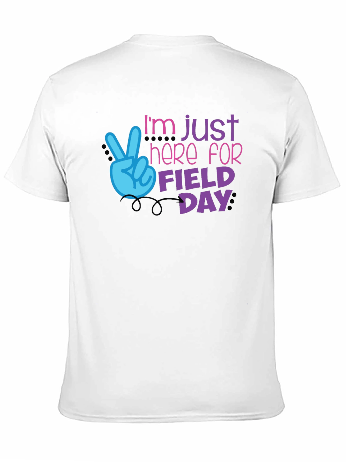 Black I'm Just Here for Field Day T-Shirt view 11