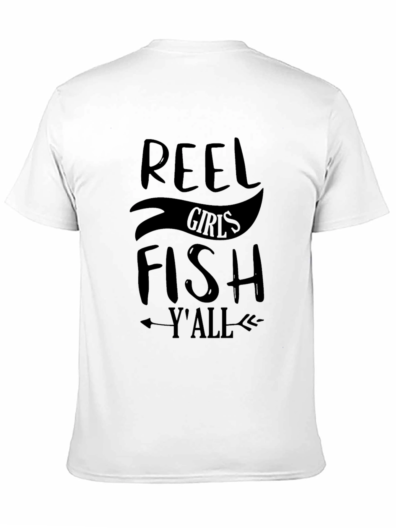 Black Reel Girls Fish Y'all Black T-Shirt view 11