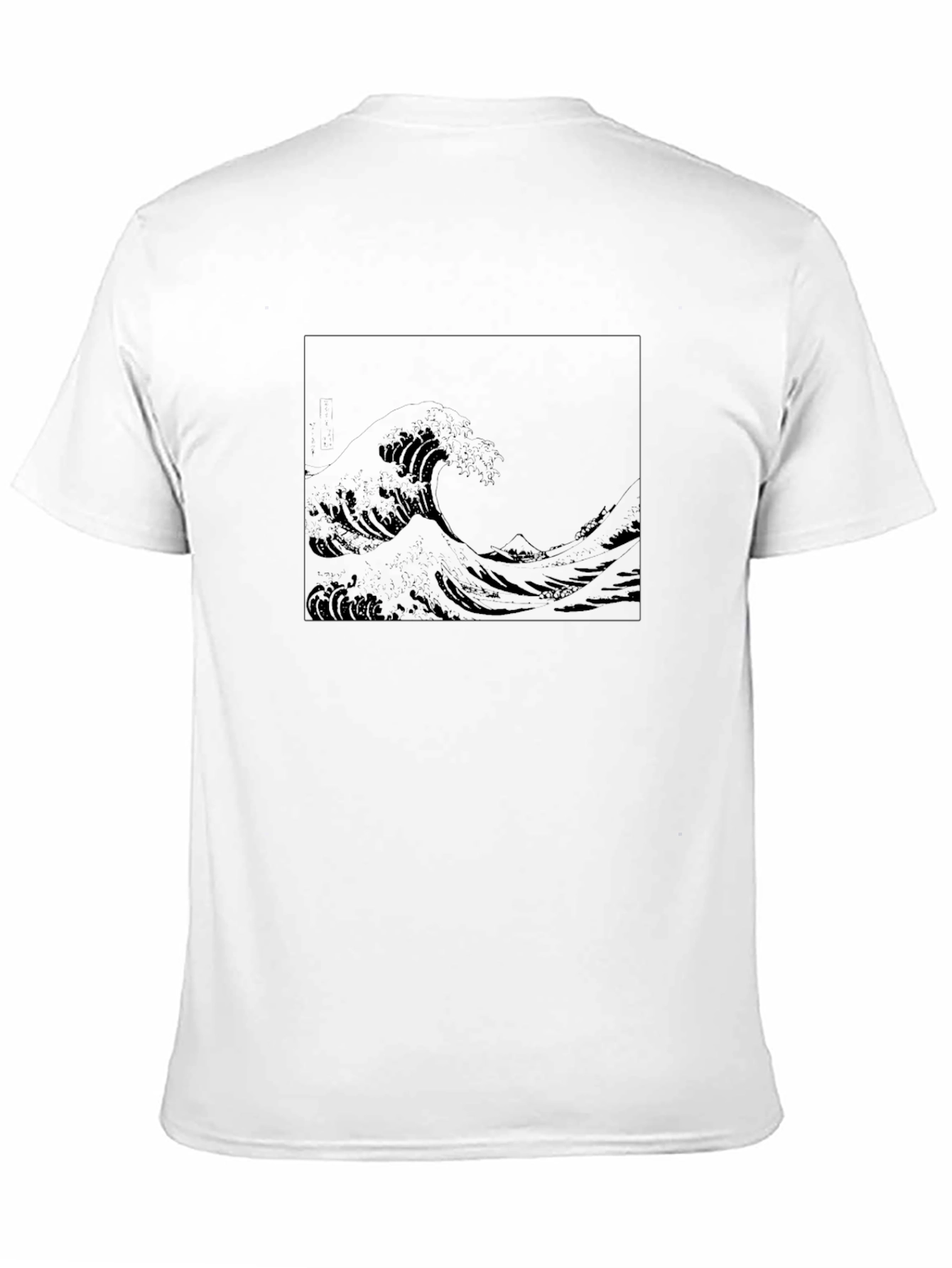 Black Great Wave Graphic Tee - Stylish Black T-Shirt view 11