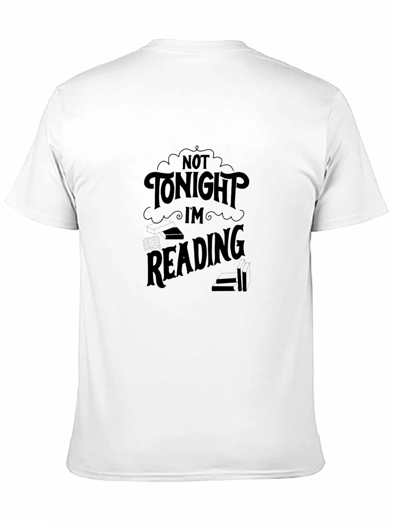 Black Reading Lover's Black T-Shirt view 11
