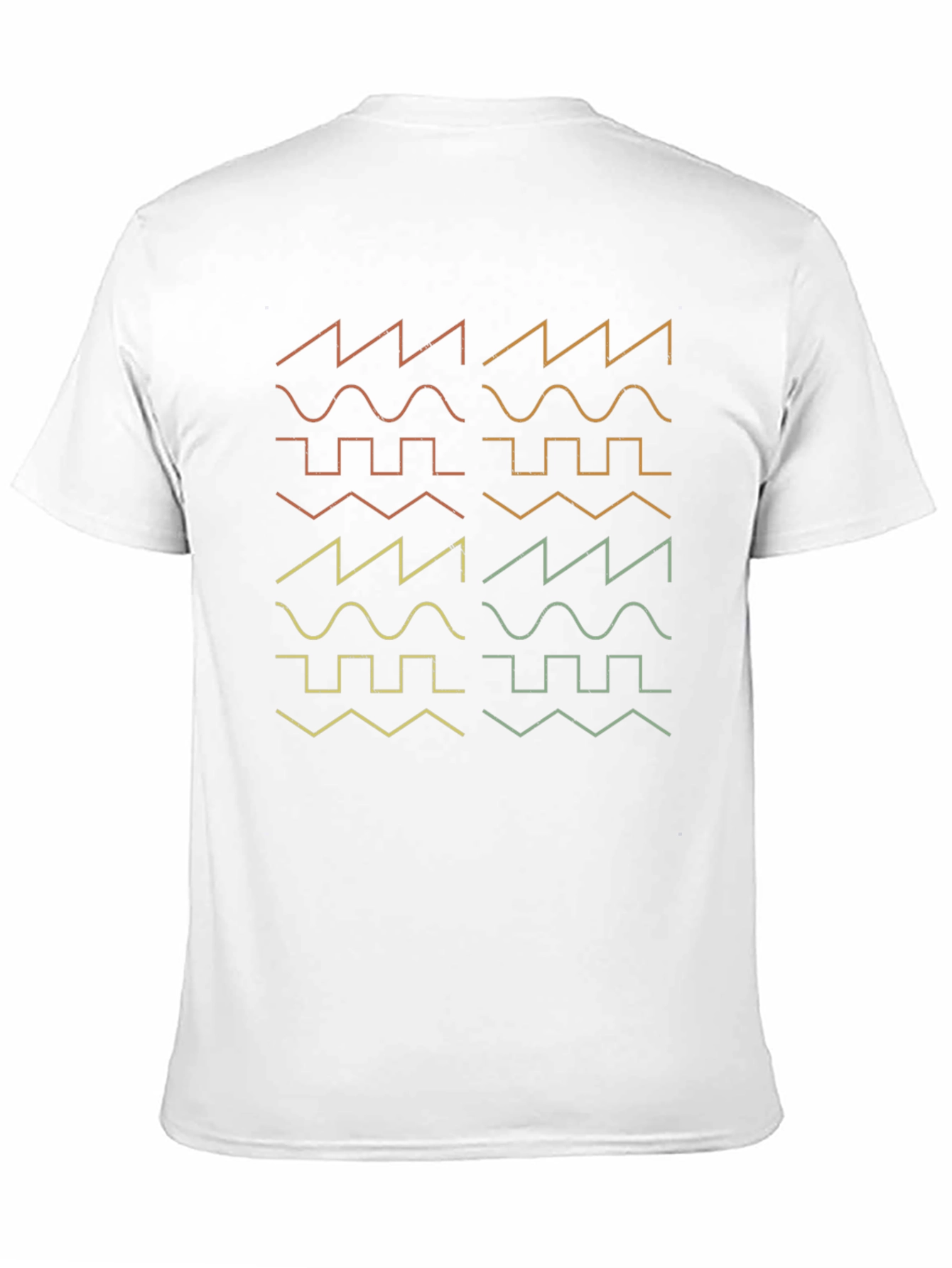 Black Synth Waveform T-Shirt - Retro Electronic Music Tee view 11