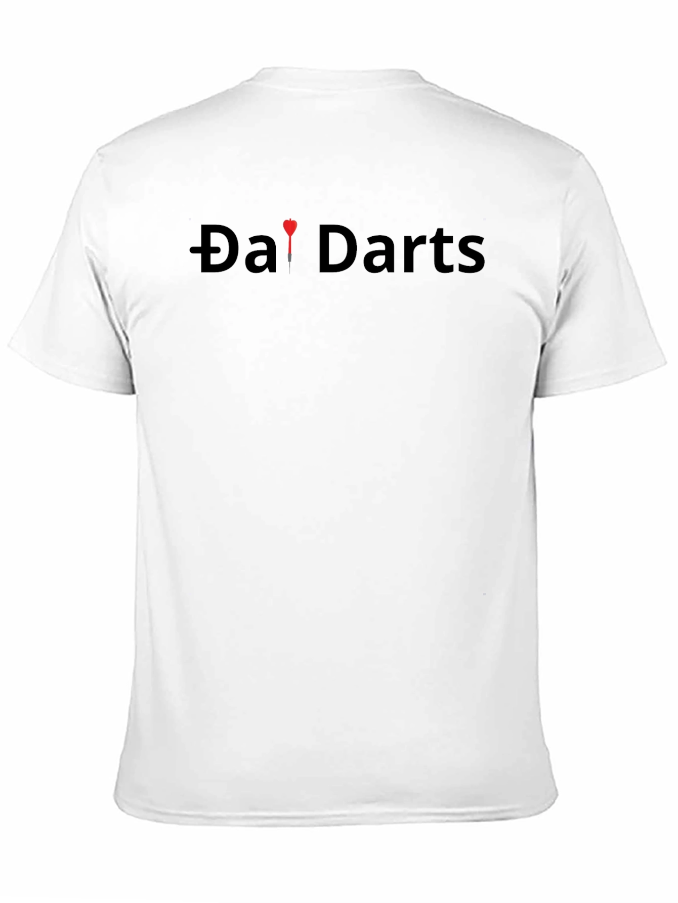 Black Da! Darts Graphic Tee - Classic Black Cotton T-Shirt view 11