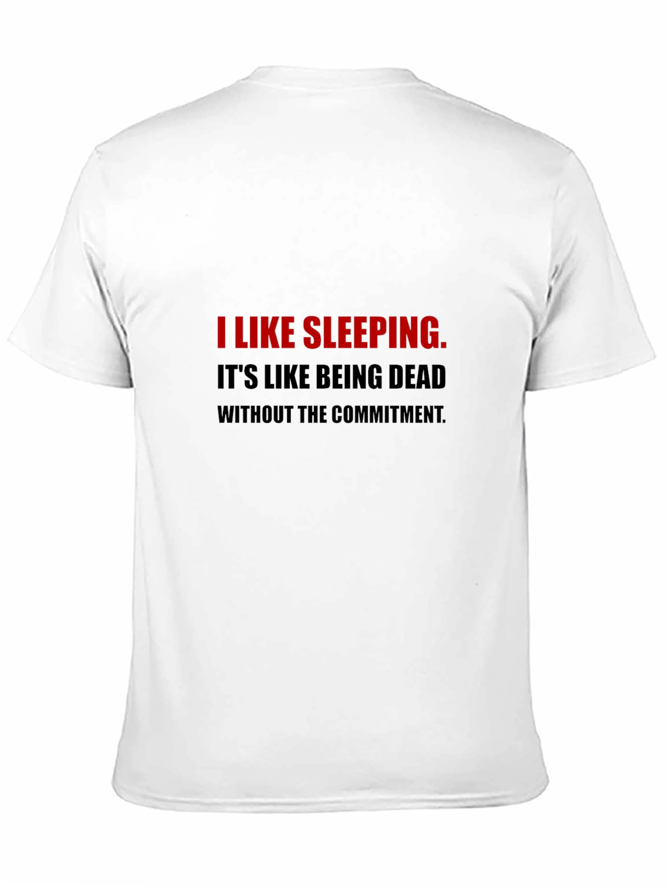 Black Sleeping Humor T-Shirt view 11