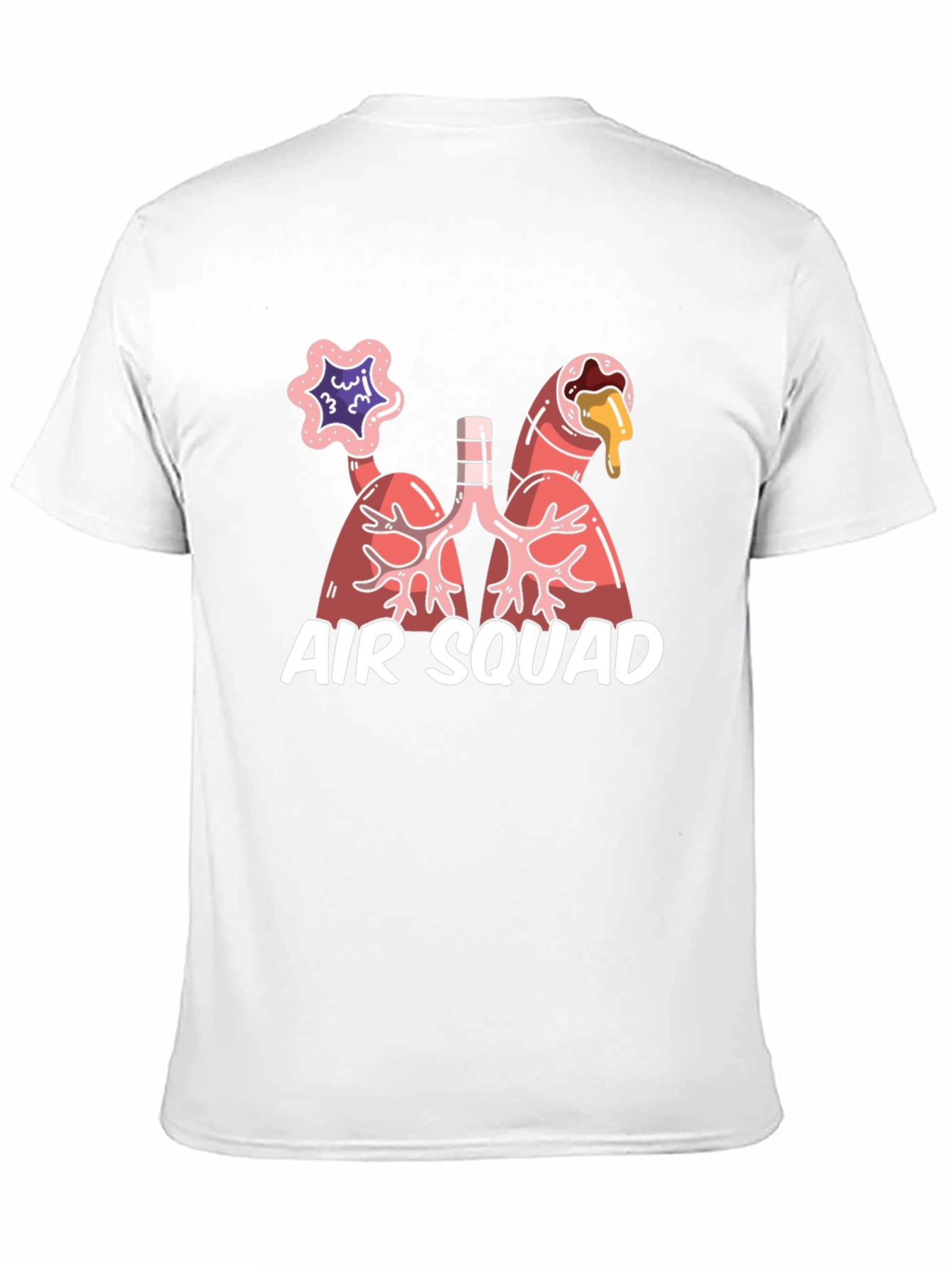 Black Air Squad T-Shirt - Lung Graphic Tee view 11