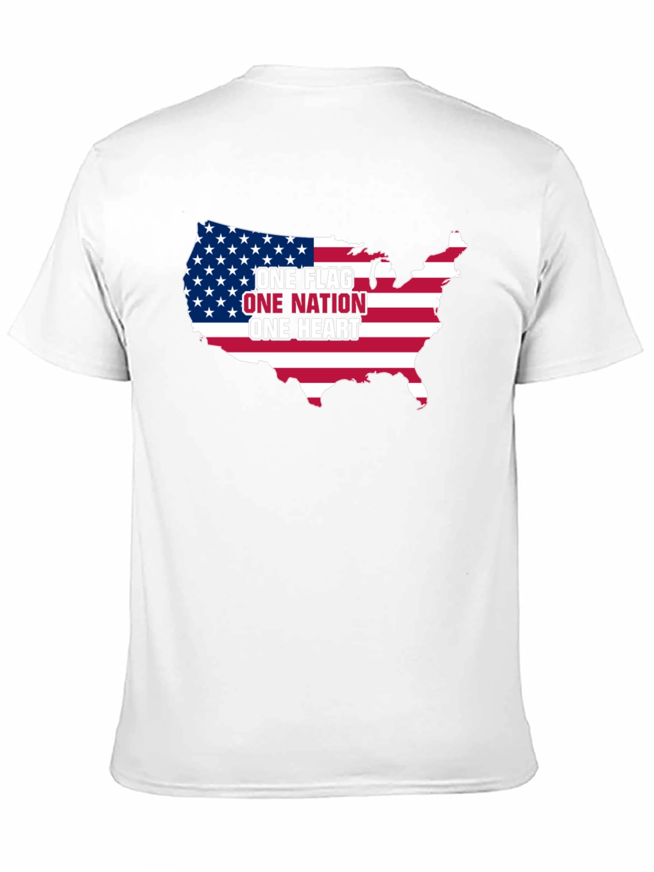 Black One Nation Patriotic T-Shirt view 11