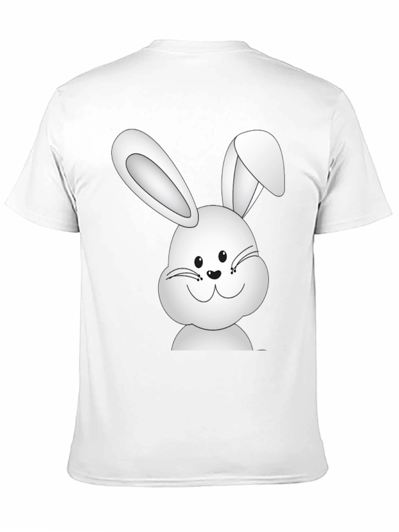 Black Black T-Shirt with Cute Bunny Design view 11