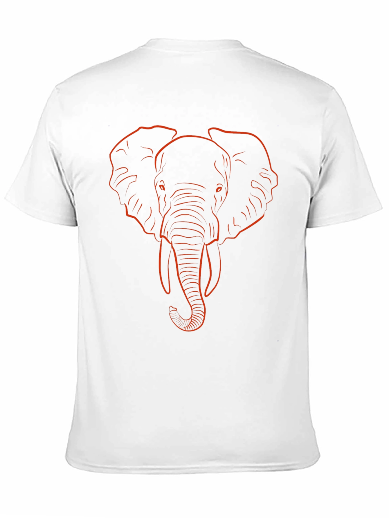 Black Elephant Outline Graphic Tee - Modern Style view 11
