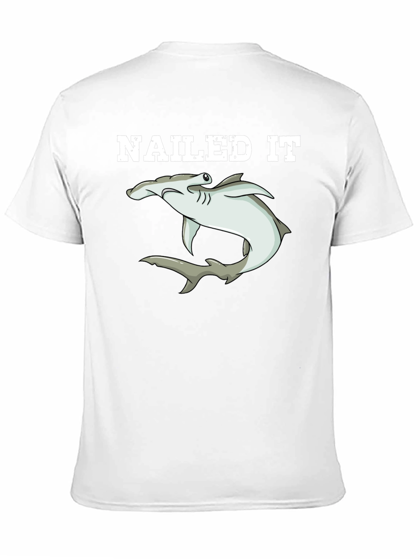 Black Nailed It Hammerhead Shark Graphic T-Shirt view 11