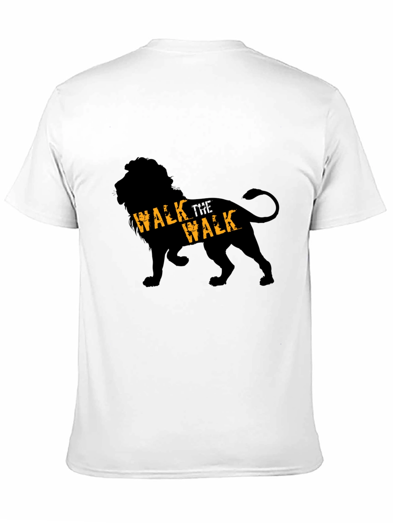 Black Walk The Walk Lion Graphic Tee - Black view 11