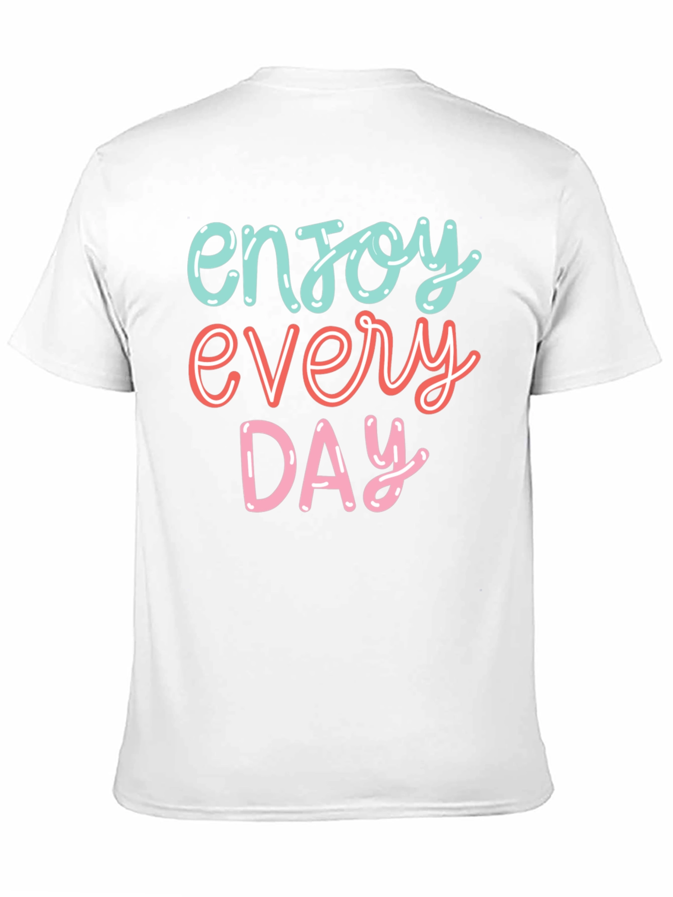 Black Enjoy Every Day Graphic Tee - Positive Vibes T-Shirt view 11