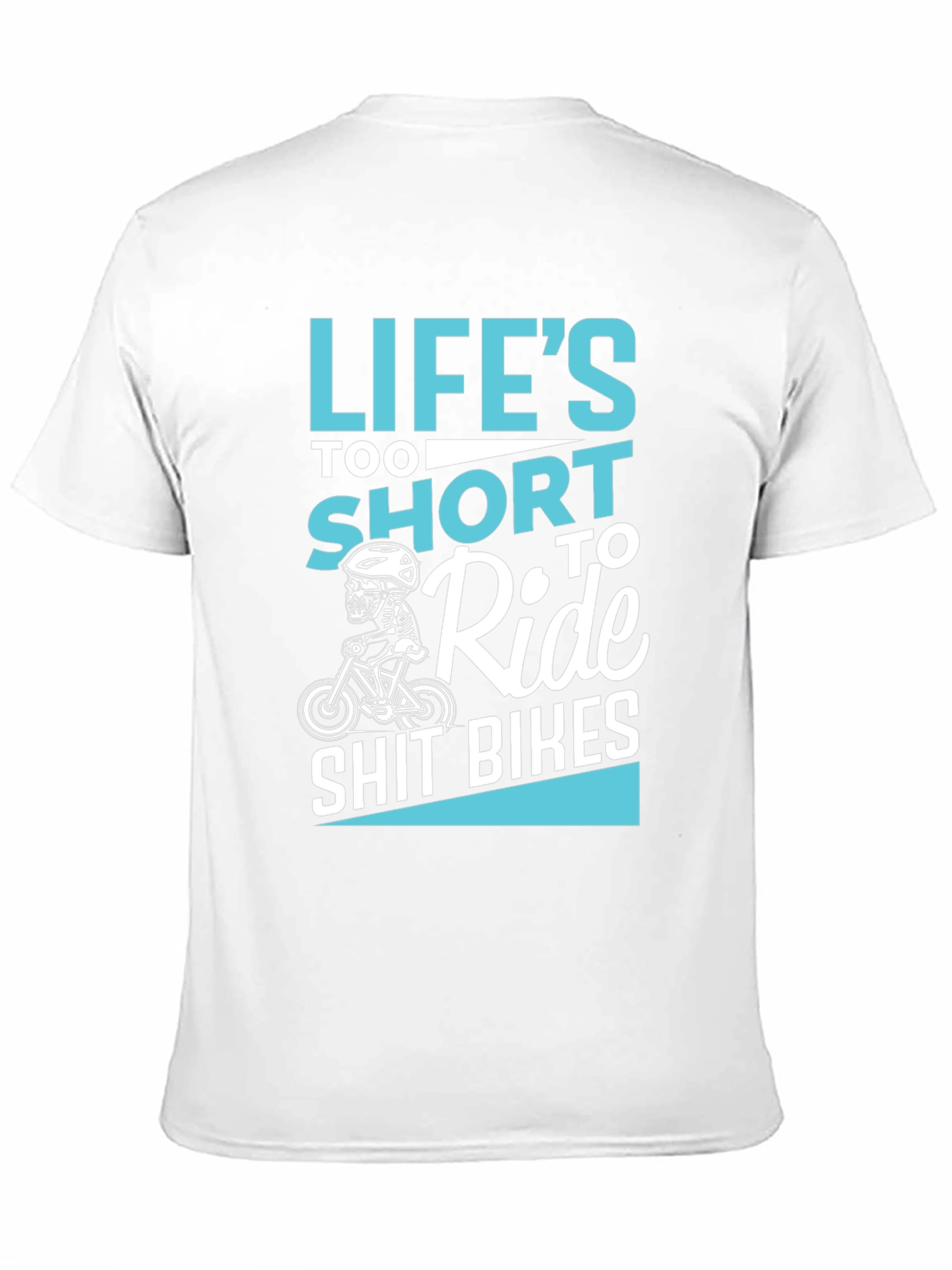 Black Life's Too Short to Ride T-Shirt view 11