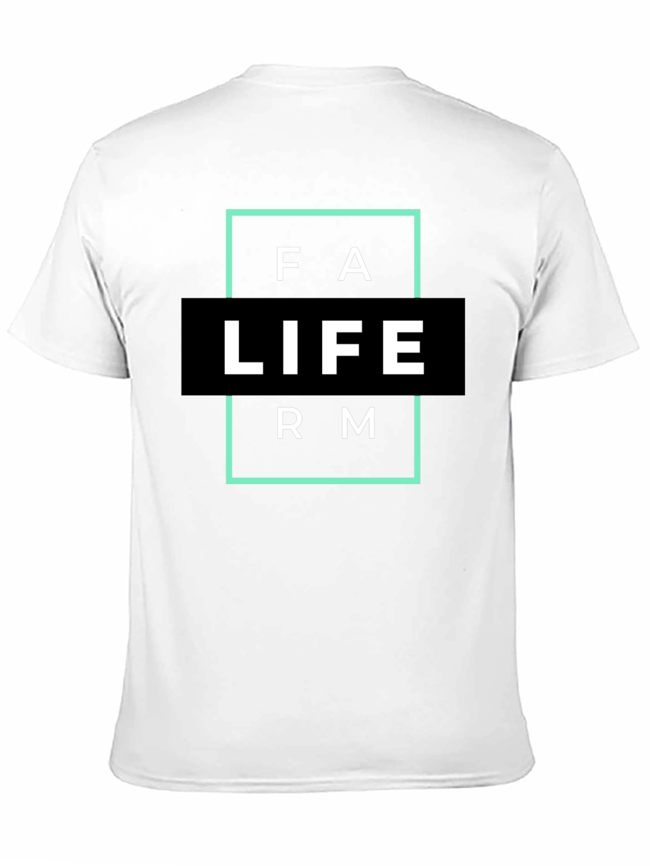 Farm Life Graphic T-Shirt - Black Cotton Blend - 11