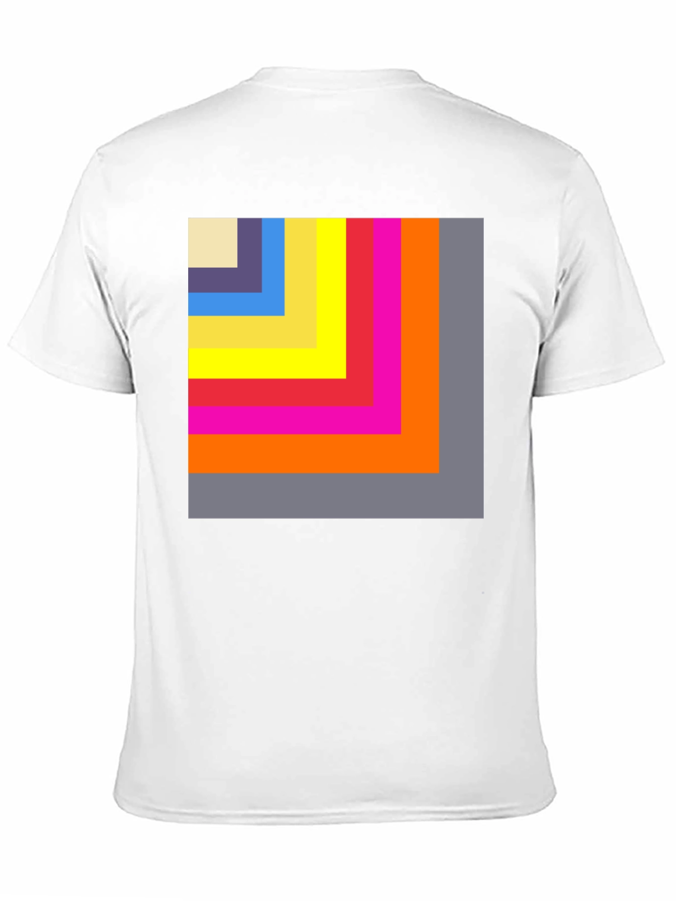 Black Geometric Block T-Shirt view 11