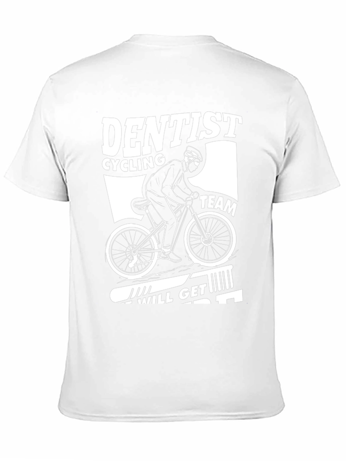 Black Dentist Cycling Team Graphic Tee - Black Cotton Blend Shirt view 11