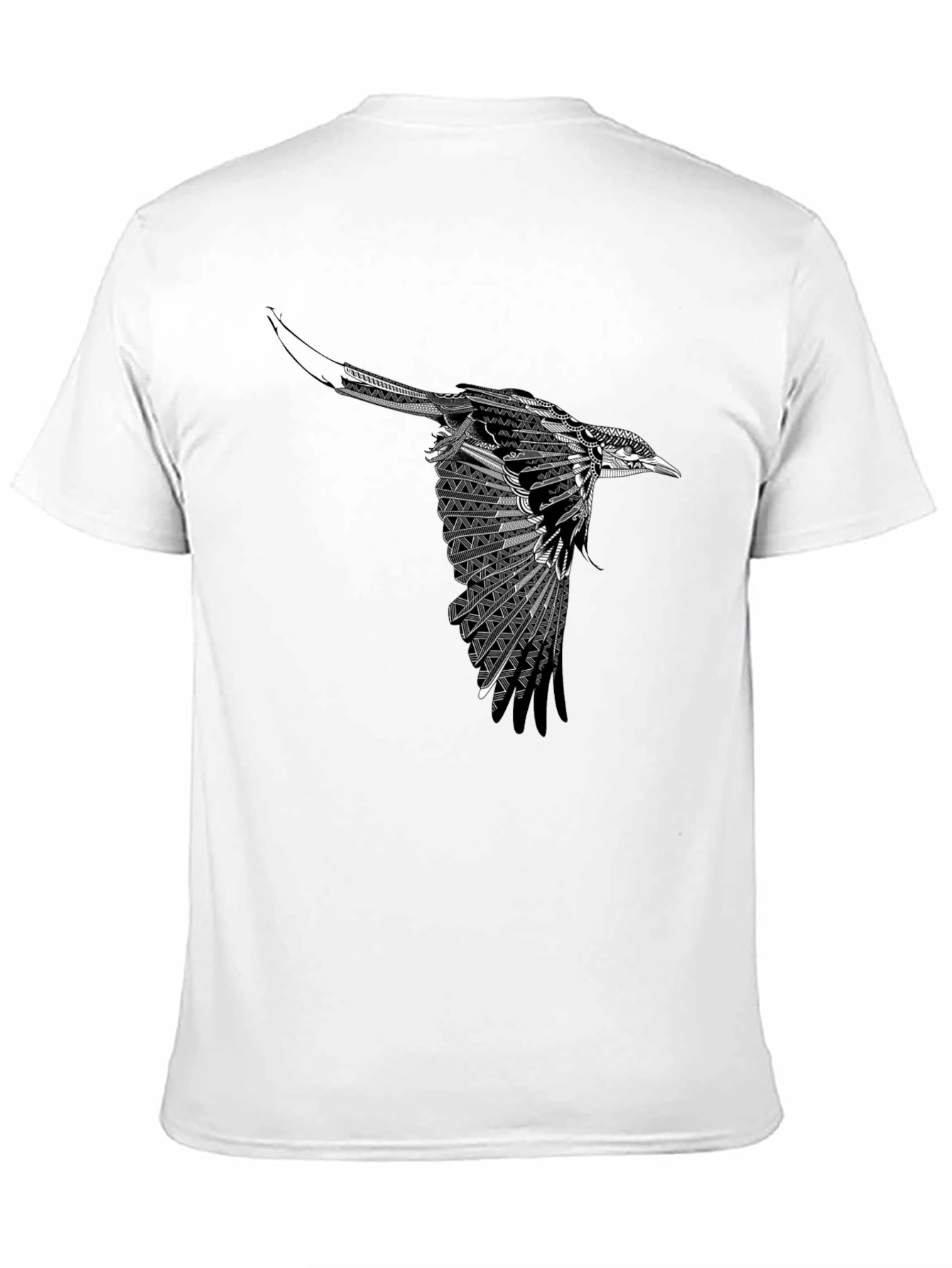 Black Bird Graphic Tee - Stylish Men's T-Shirt - 11
