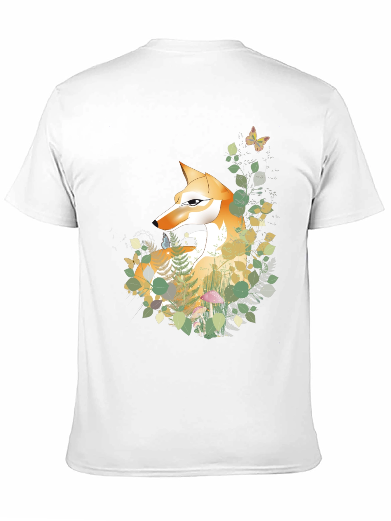 Black Fox & Forest Graphic Tee - Nature Inspired Design view 11