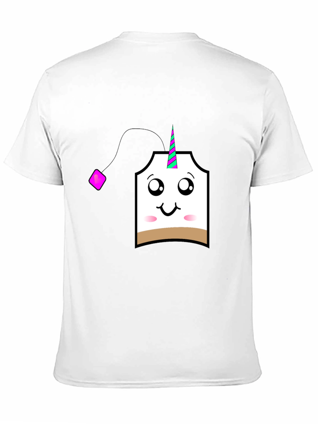 Black Unicorn Tea Bag Graphic T-Shirt view 11