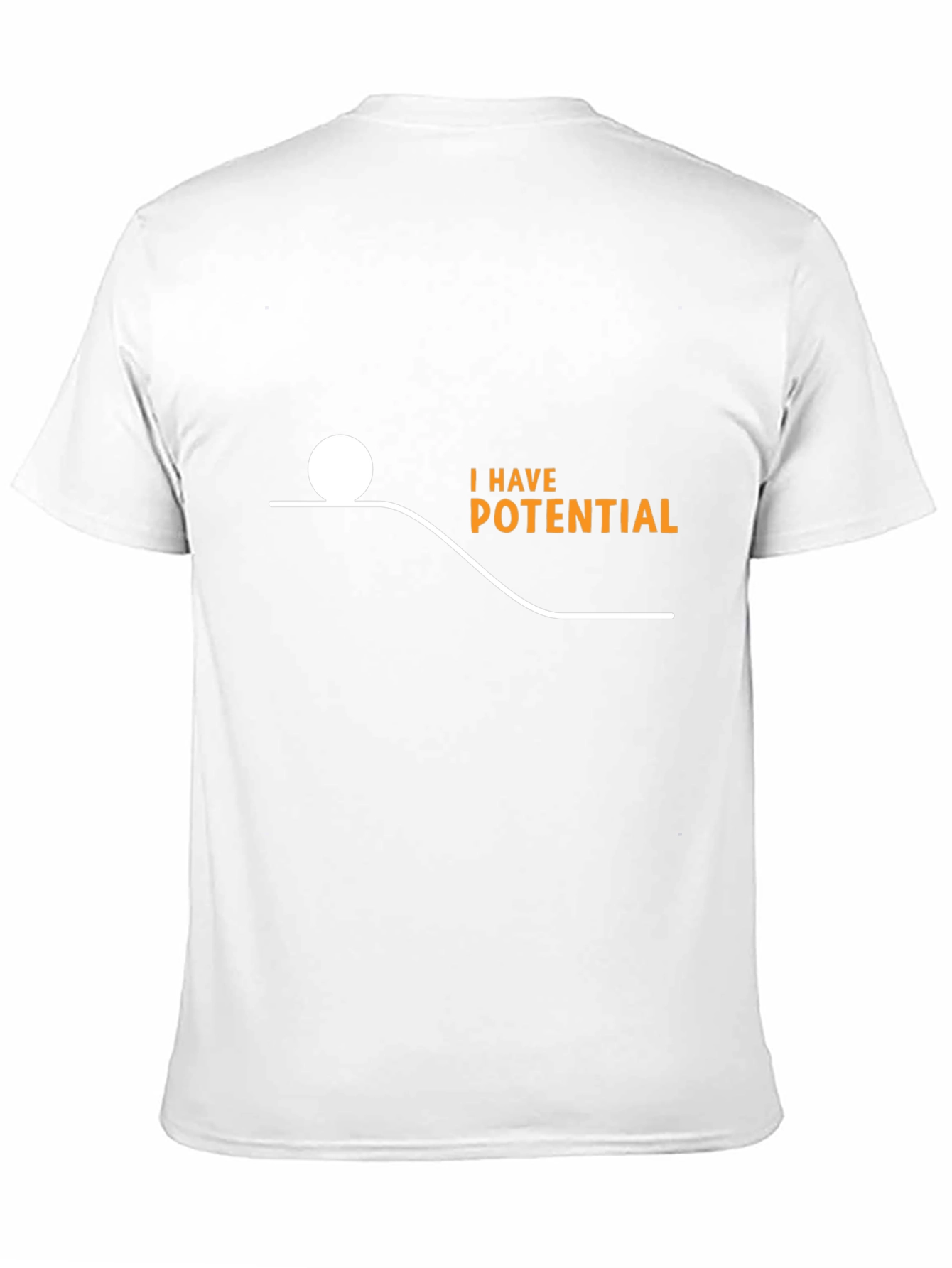 Black Potential Energy Humor T-Shirt - Black view 11