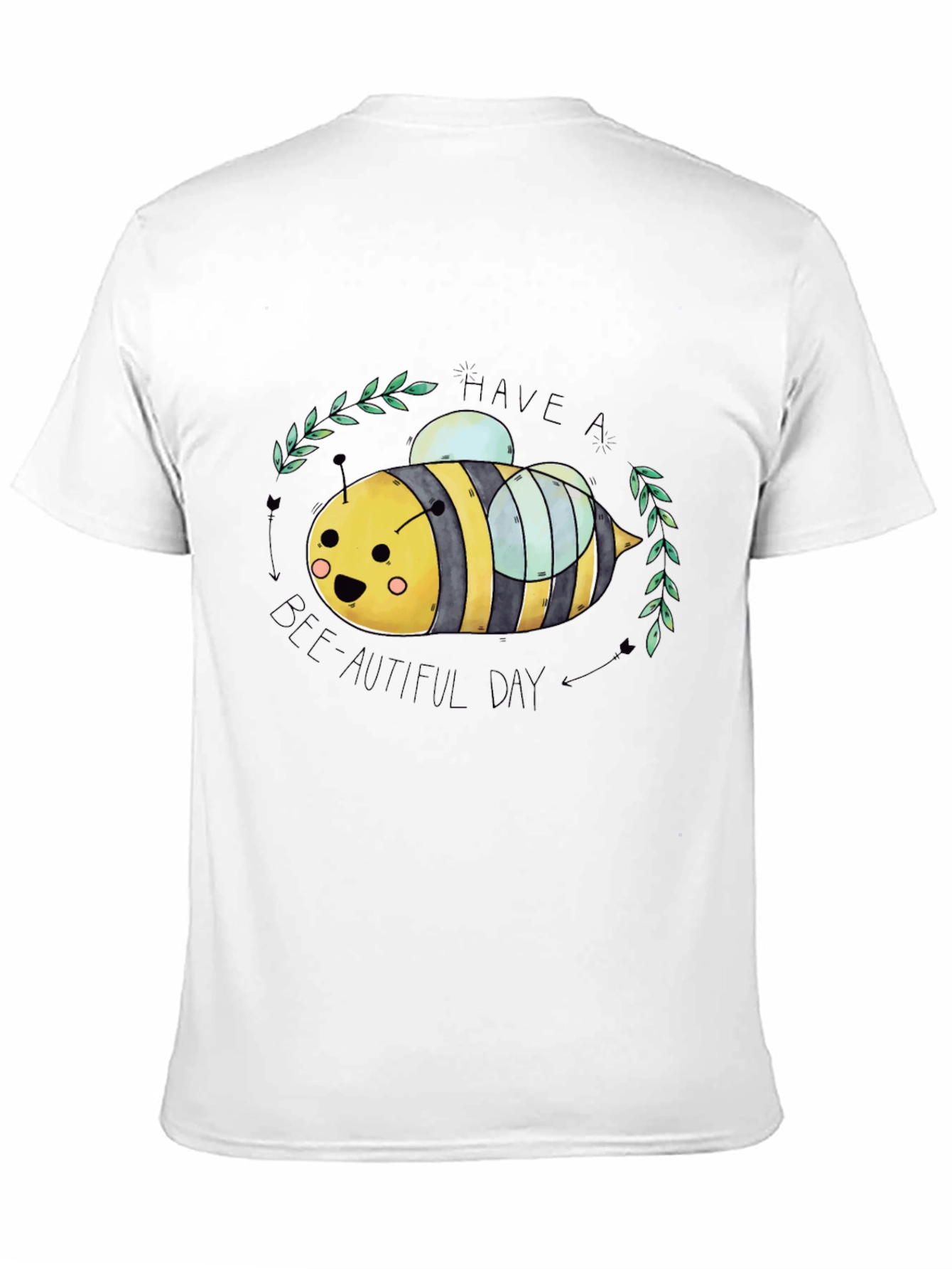 Black Have a Bee-utiful Day Graphic Tee view 11