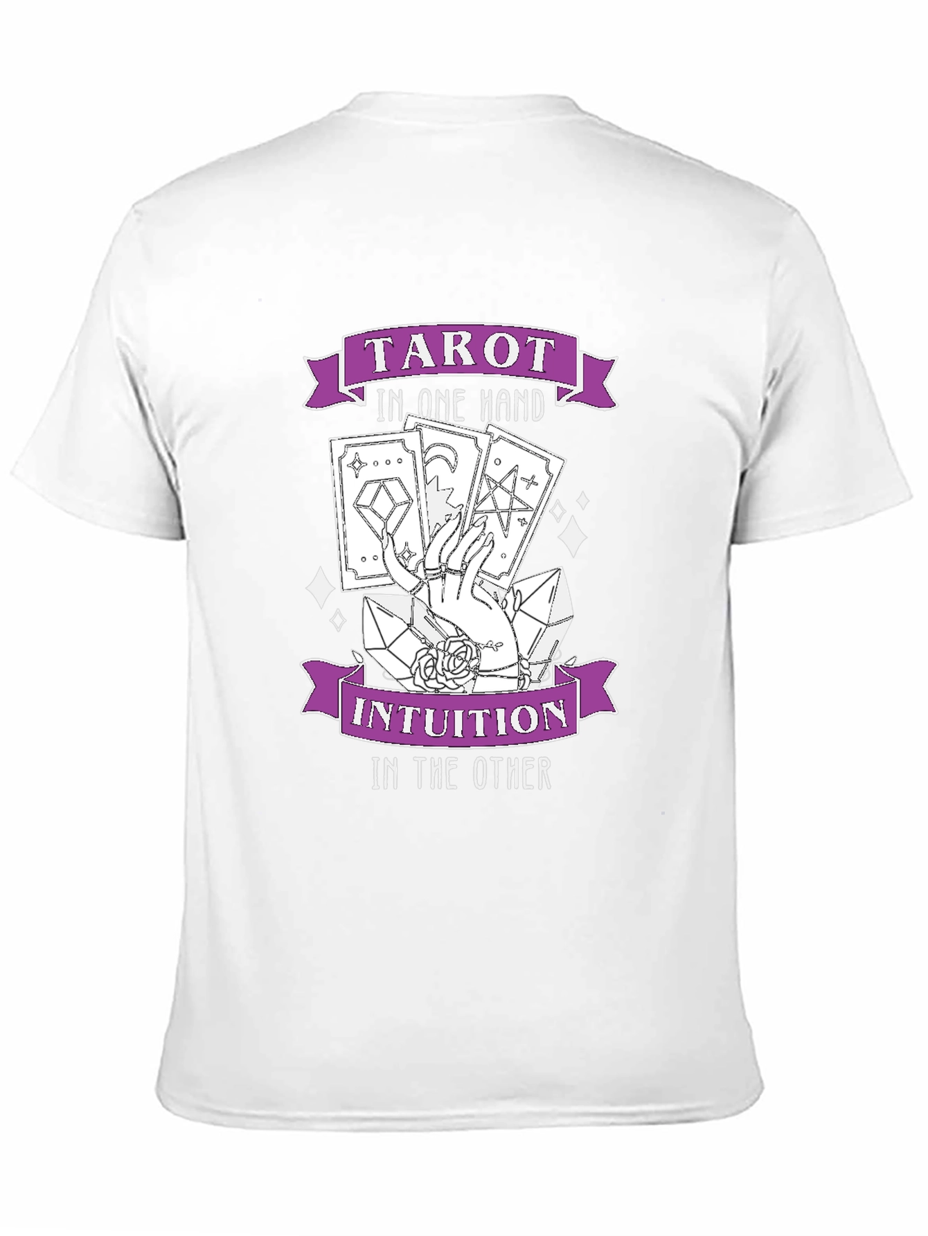 Black Tarot Intuition Graphic T-Shirt - Stylish and Unique view 11
