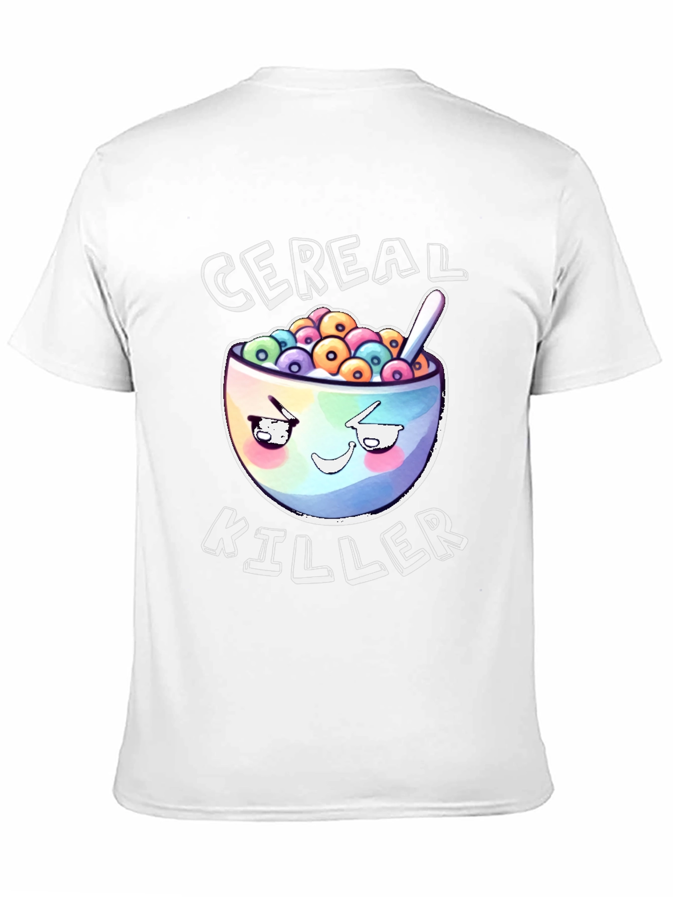Black Cereal Killer Graphic T-Shirt - Black Cotton Tee view 11