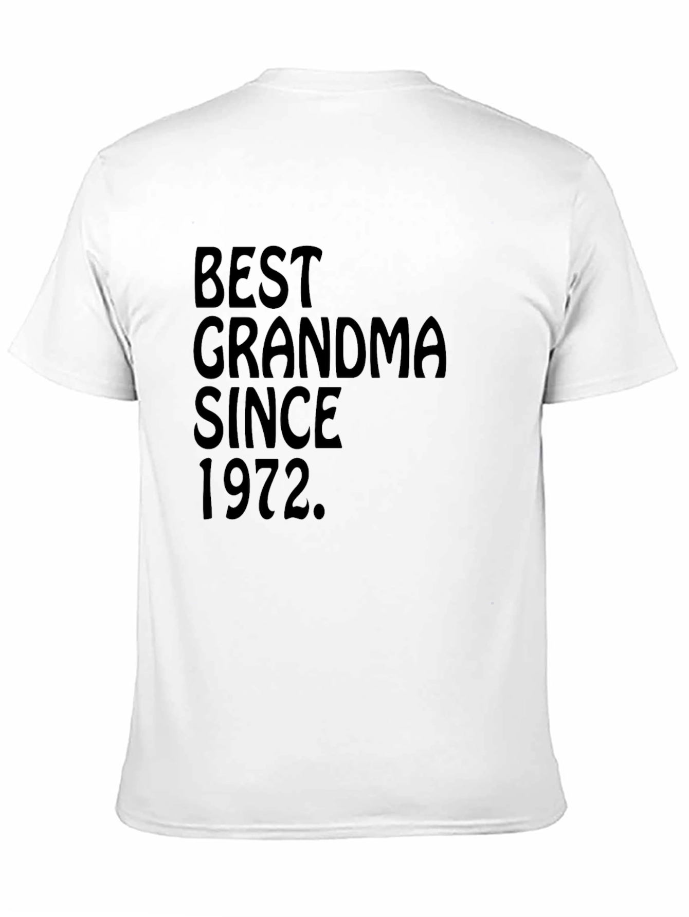 Black Best Grandma Since 1972 Black T-Shirt view 11