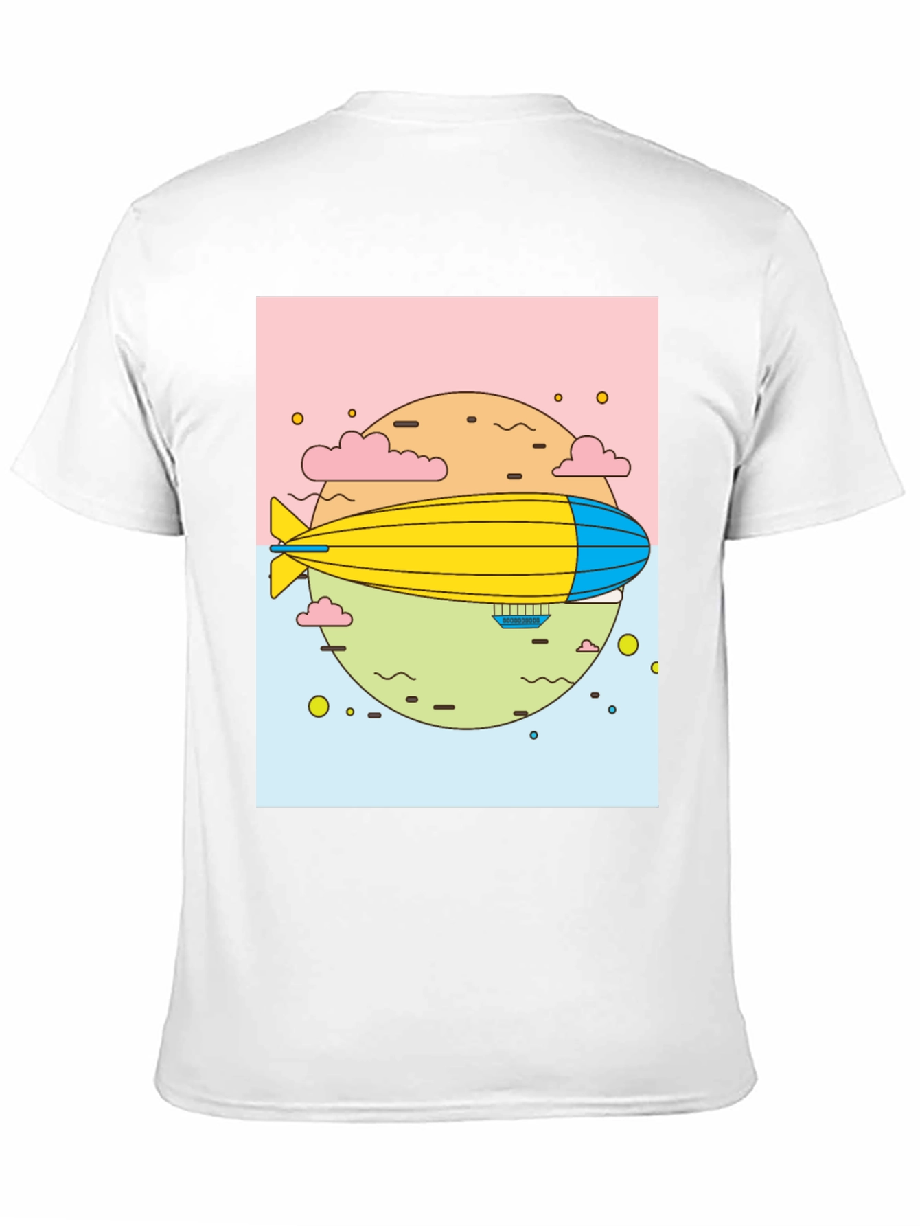 Black Airship Graphic Black T-Shirt view 11