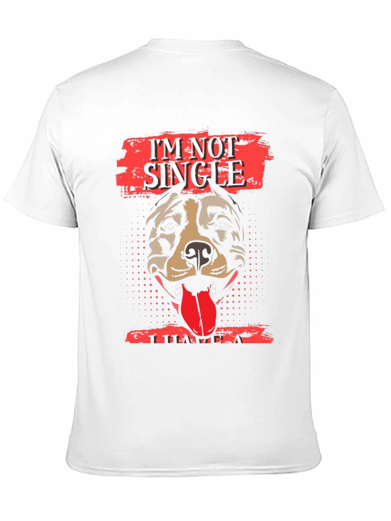 Black I'm Not Single, I Have A Dog T-Shirt - Black view 11