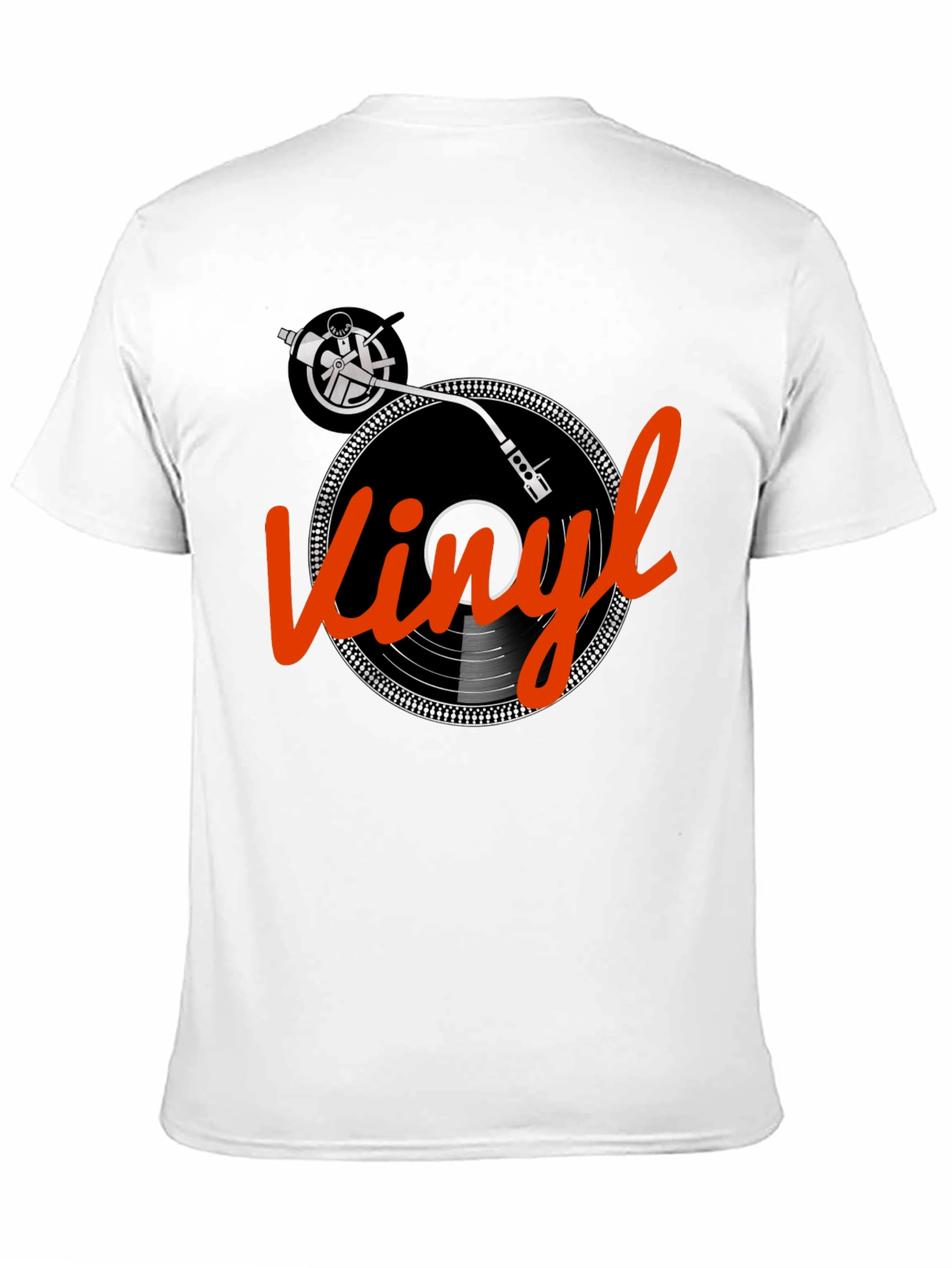 Black Vinyl Record T-Shirt - Turntable Graphic Tee view 11
