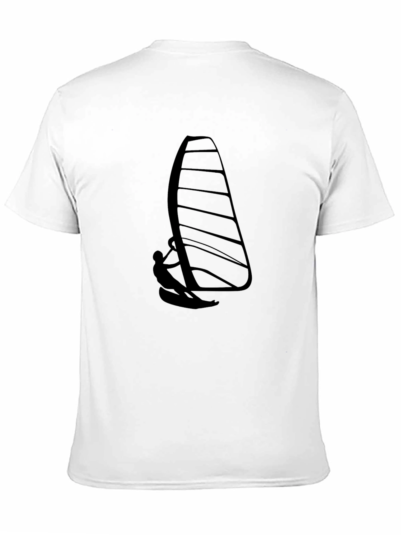 Black Black Windsurfer Graphic Tee - Cool & Casual view 11