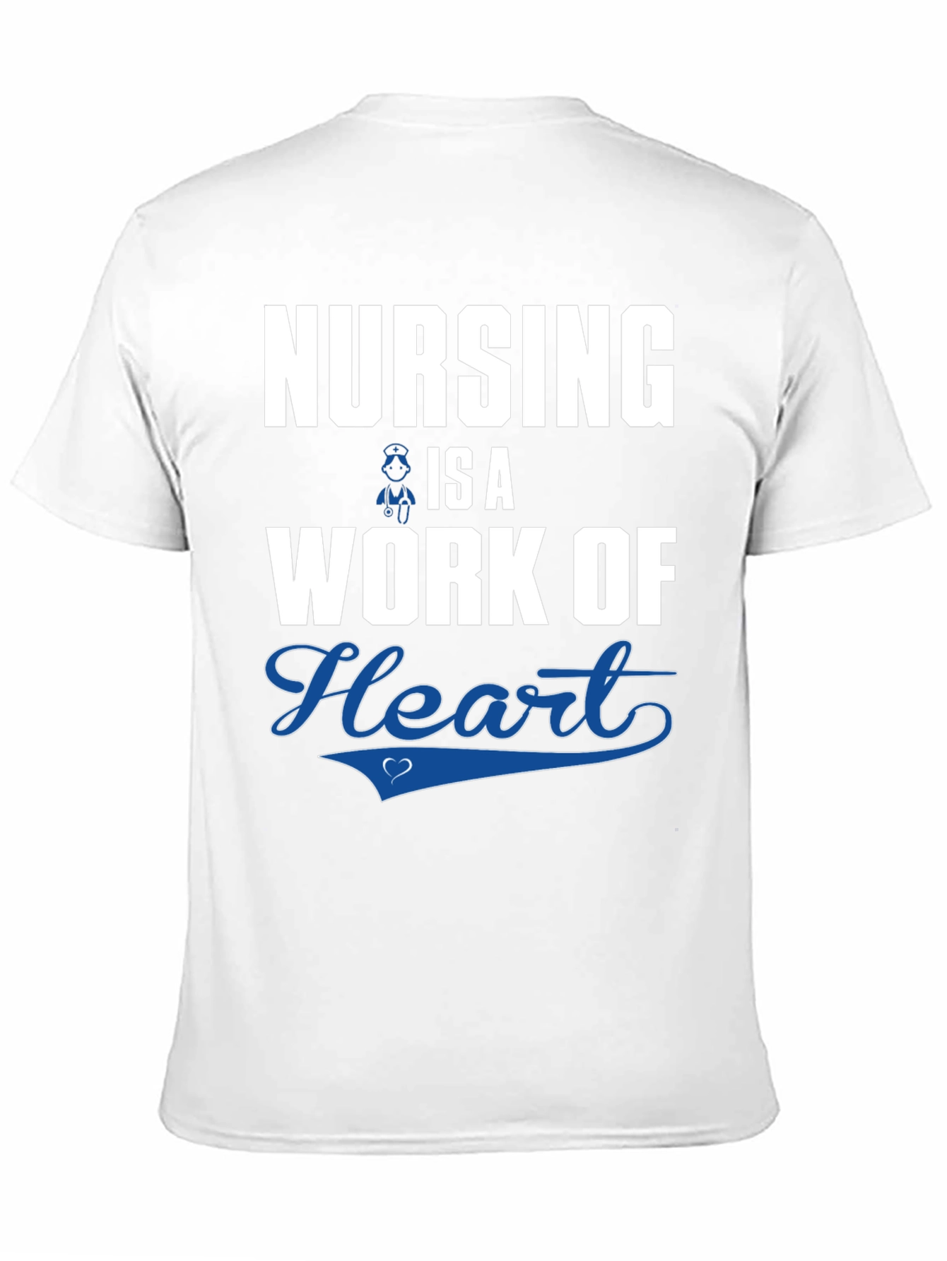 Black Nursing is a Work of Heart T-Shirt view 11