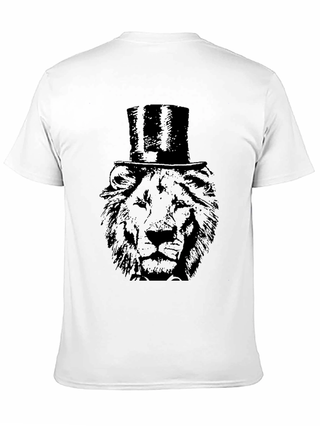 Black Lion in Top Hat Graphic Tee view 11