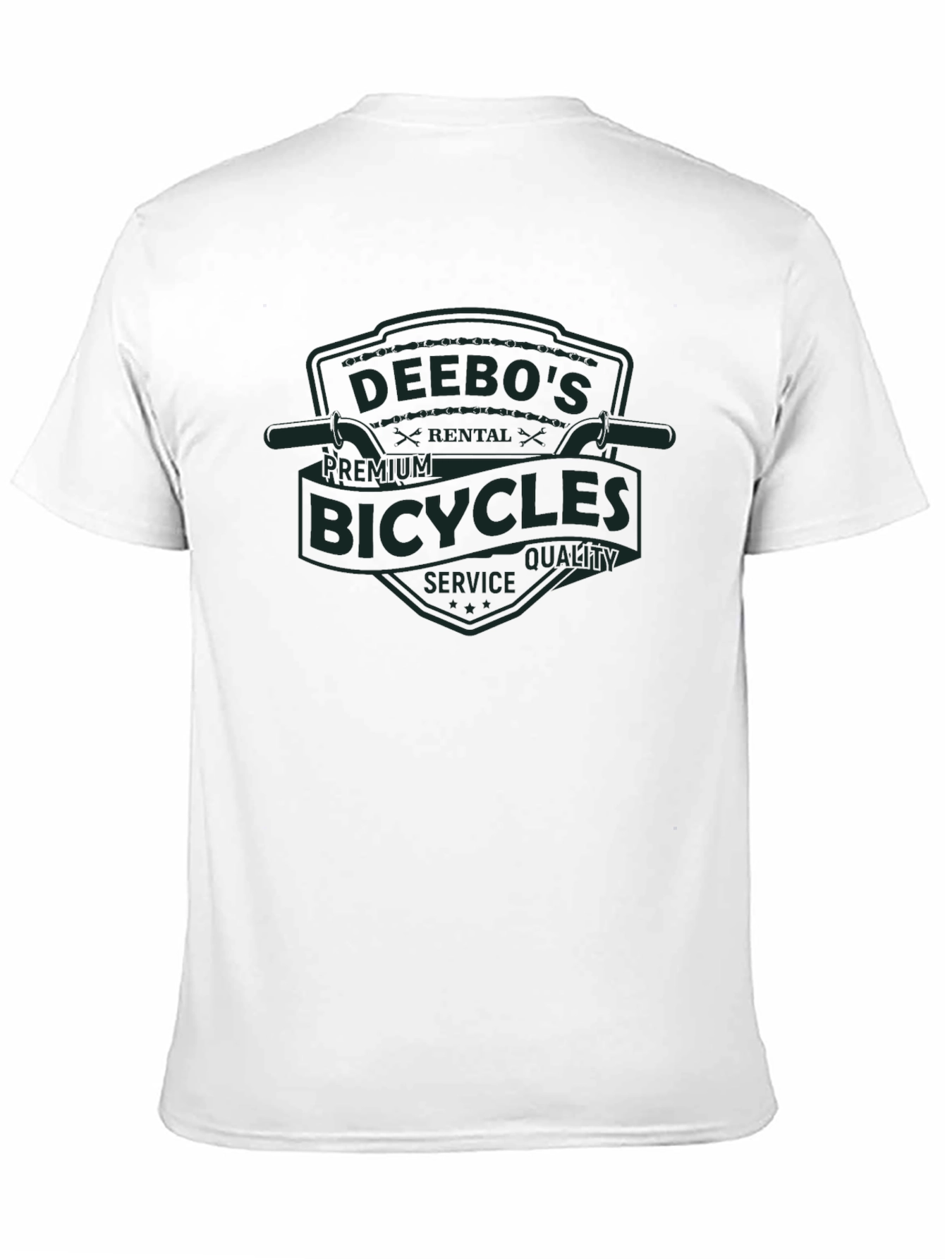 Black Deebo's Bicycles Graphic T-Shirt - Premium Quality view 11