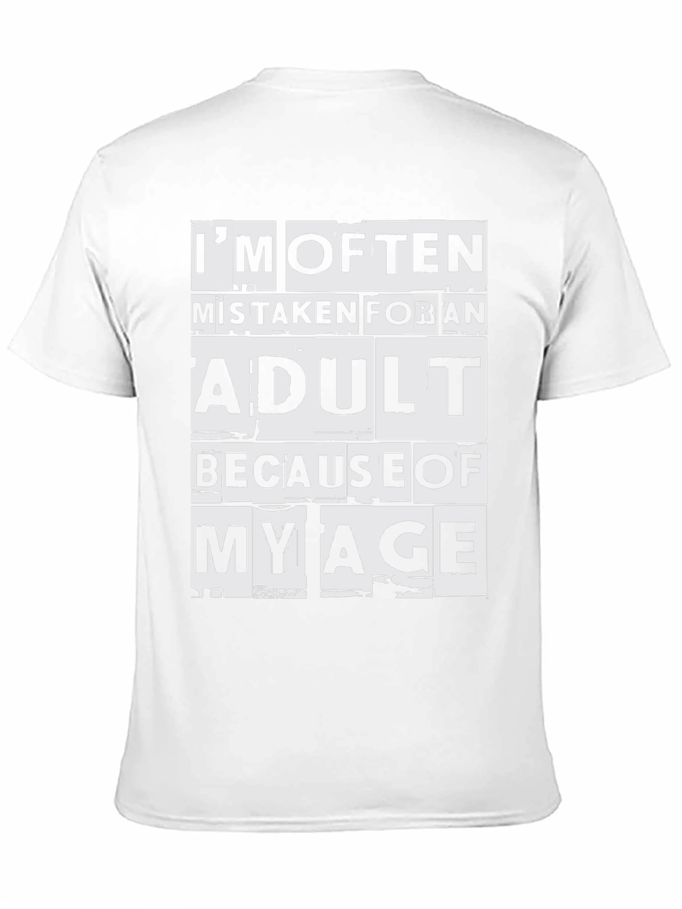 Black I'm Often Mistaken Adult T-Shirt view 11