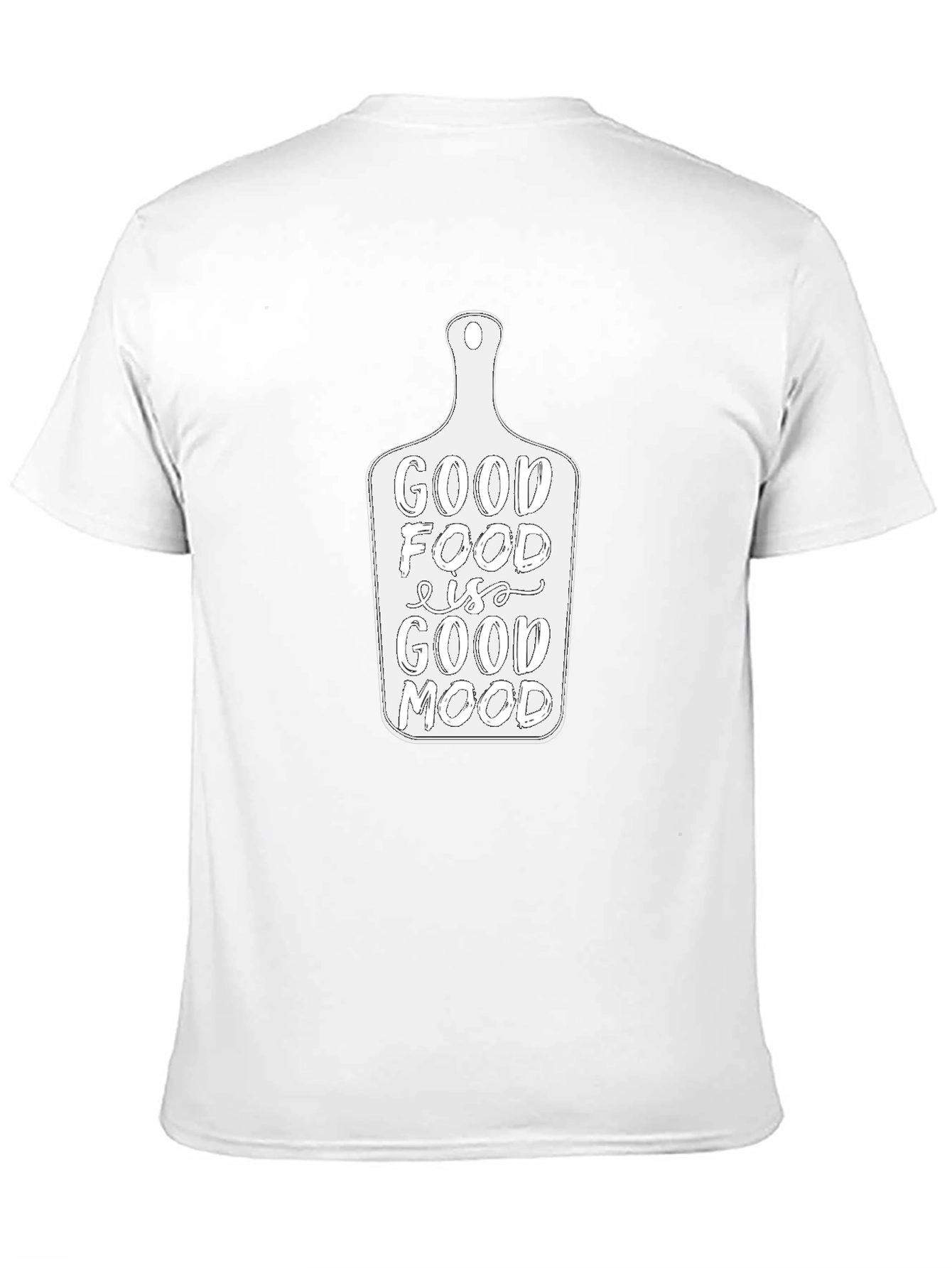 Black Good Food Good Mood Graphic Tee - Unisex view 11