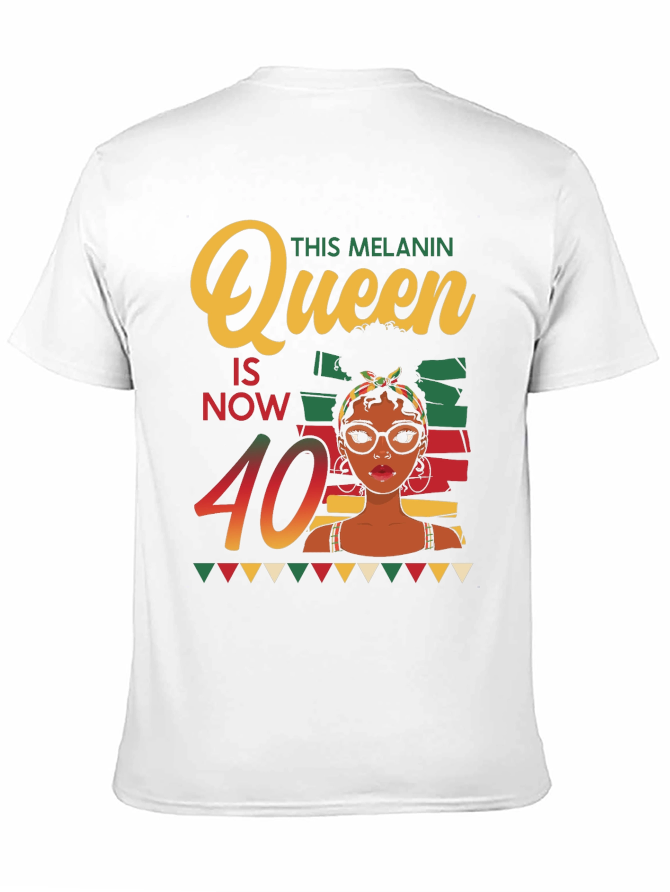 Melanin Queen 40th Birthday T-Shirt - 11