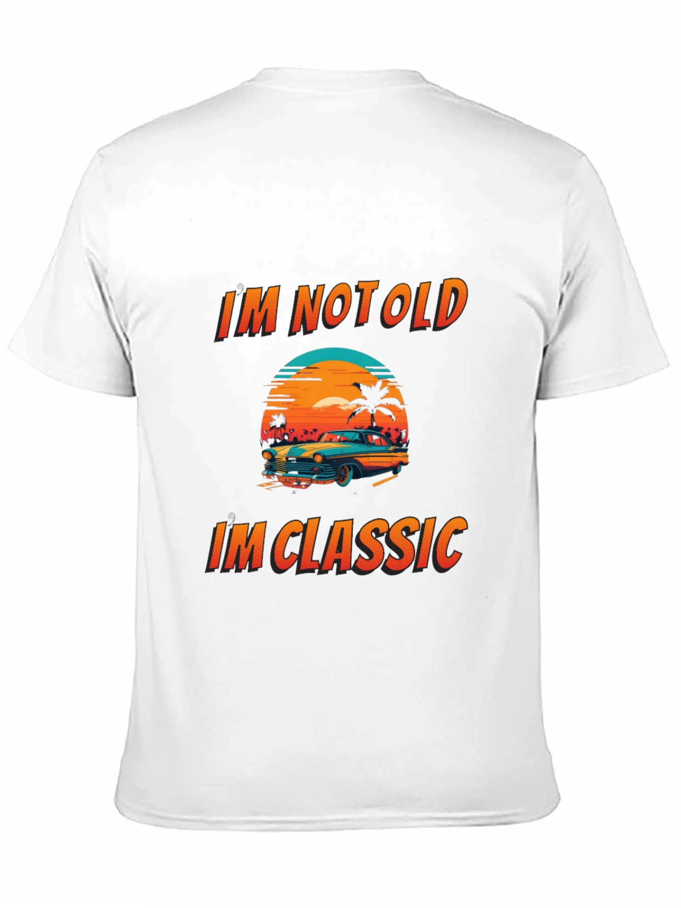 Black Classic Car Graphic T-Shirt - Im Not Old, Im Classic view 11