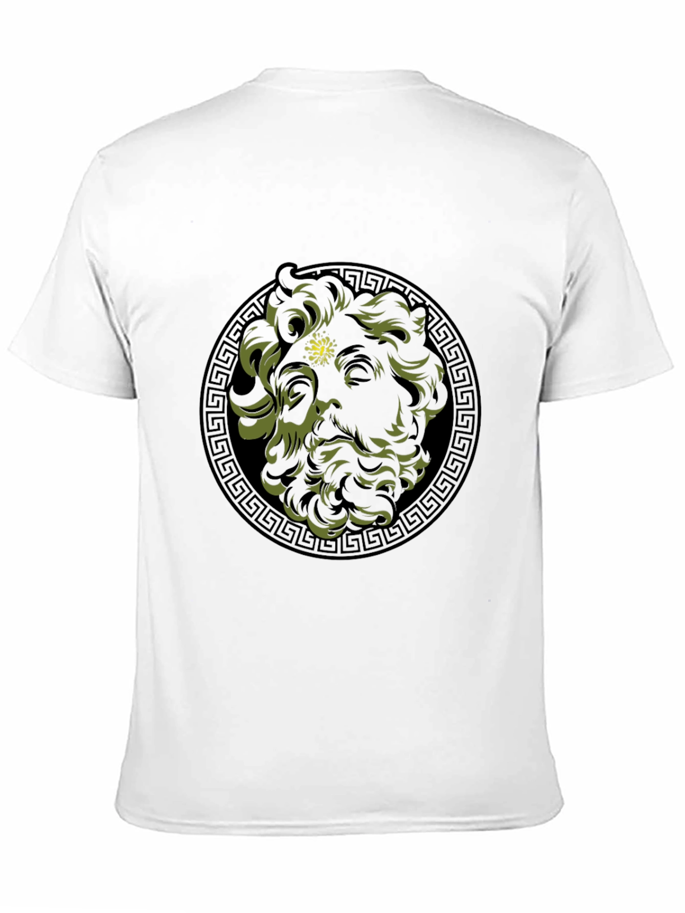 Black Greek God Medusa Graphic Tee - Black view 11